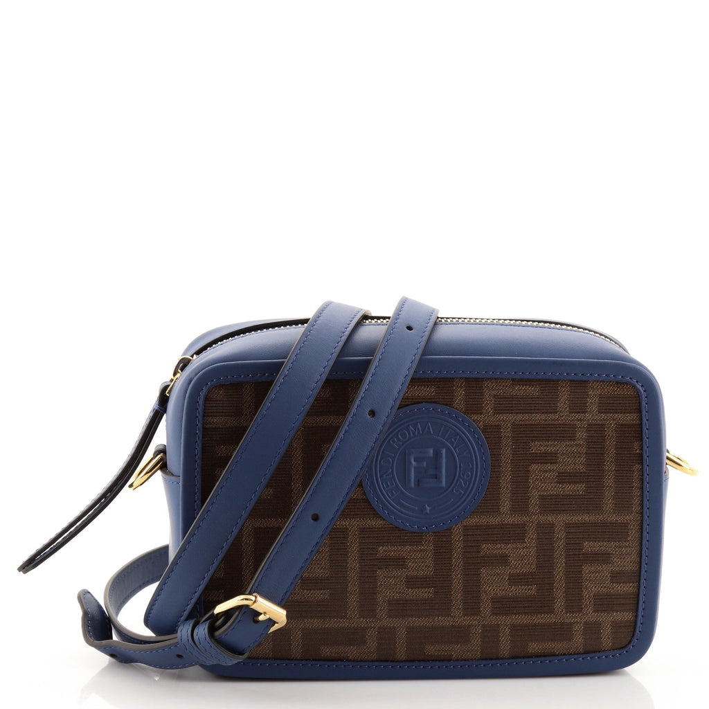 FF Logo Stamp Camera Bag Zucca Coated Canvas Mini