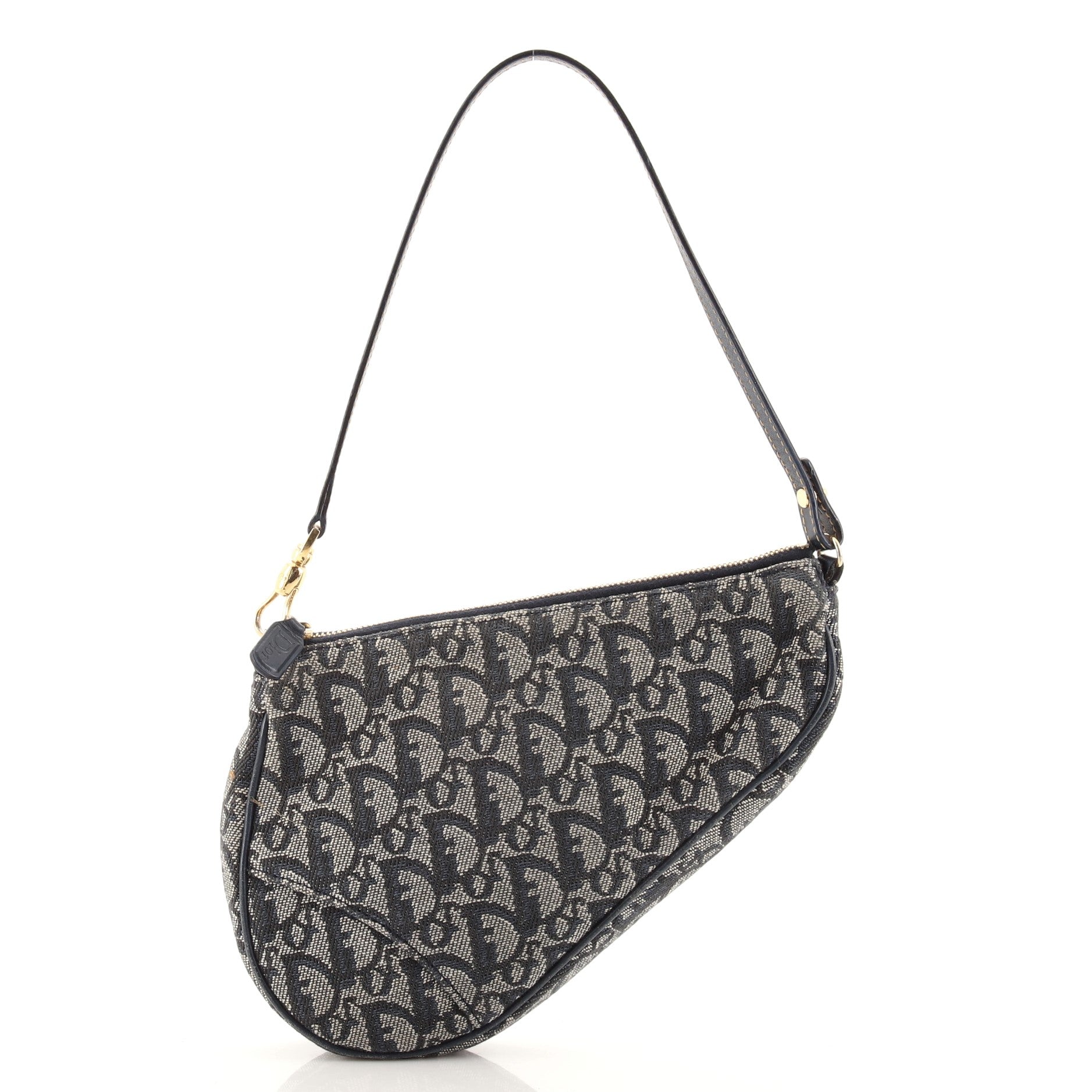 Vintage Saddle Bag Diorissimo Canvas Mini