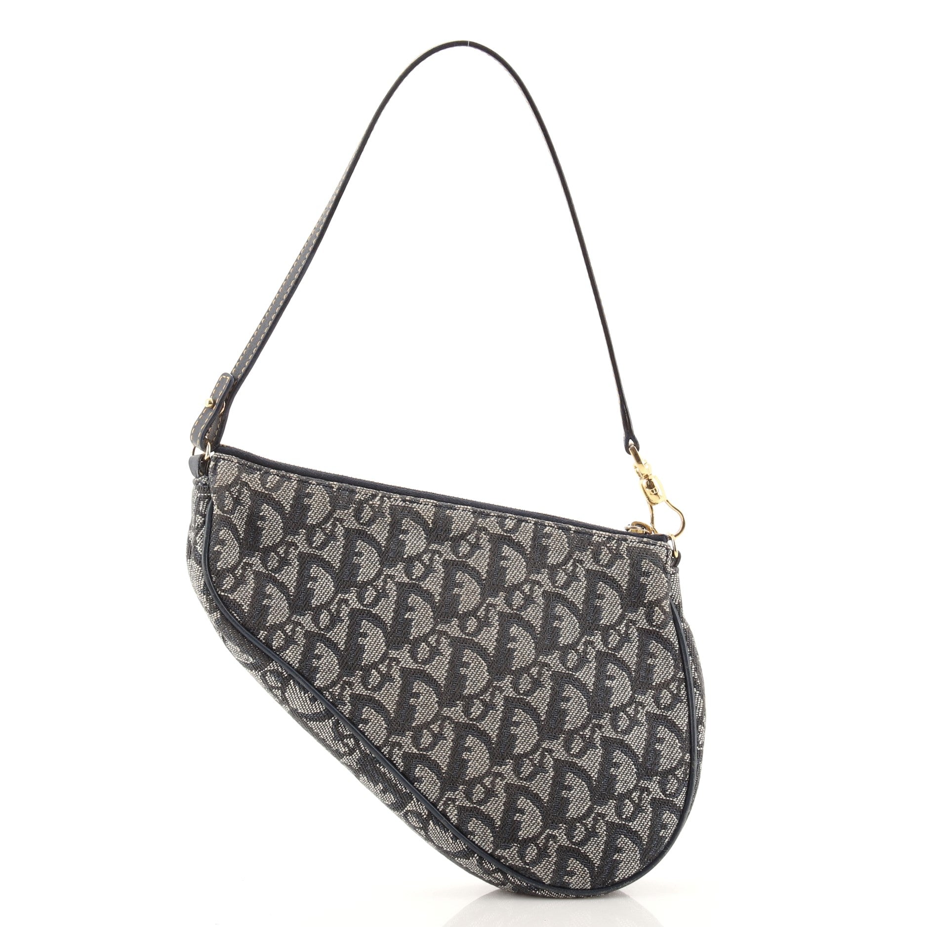 Vintage Saddle Bag Diorissimo Canvas Mini