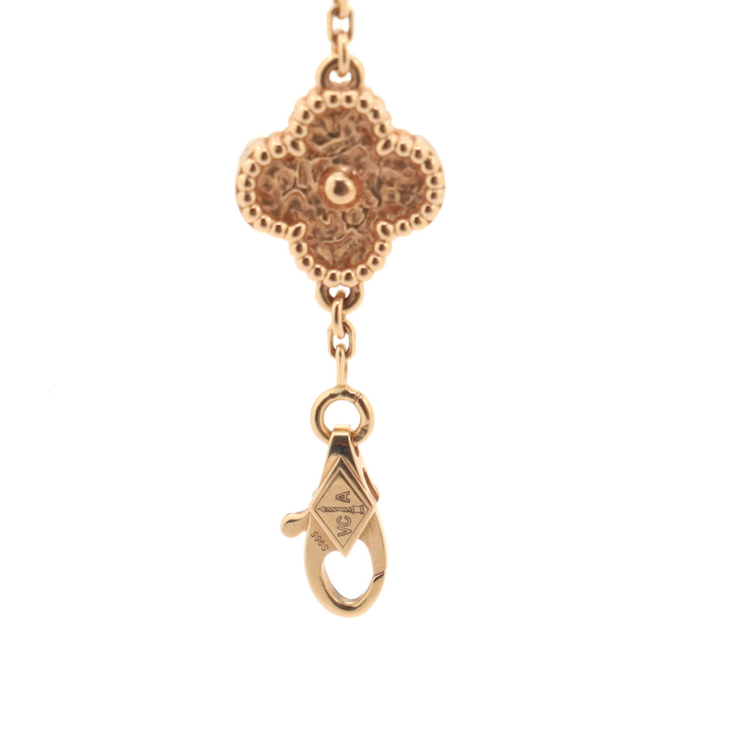 Sweet Alhambra 6 Motifs Bracelet 18K Rose Gold
