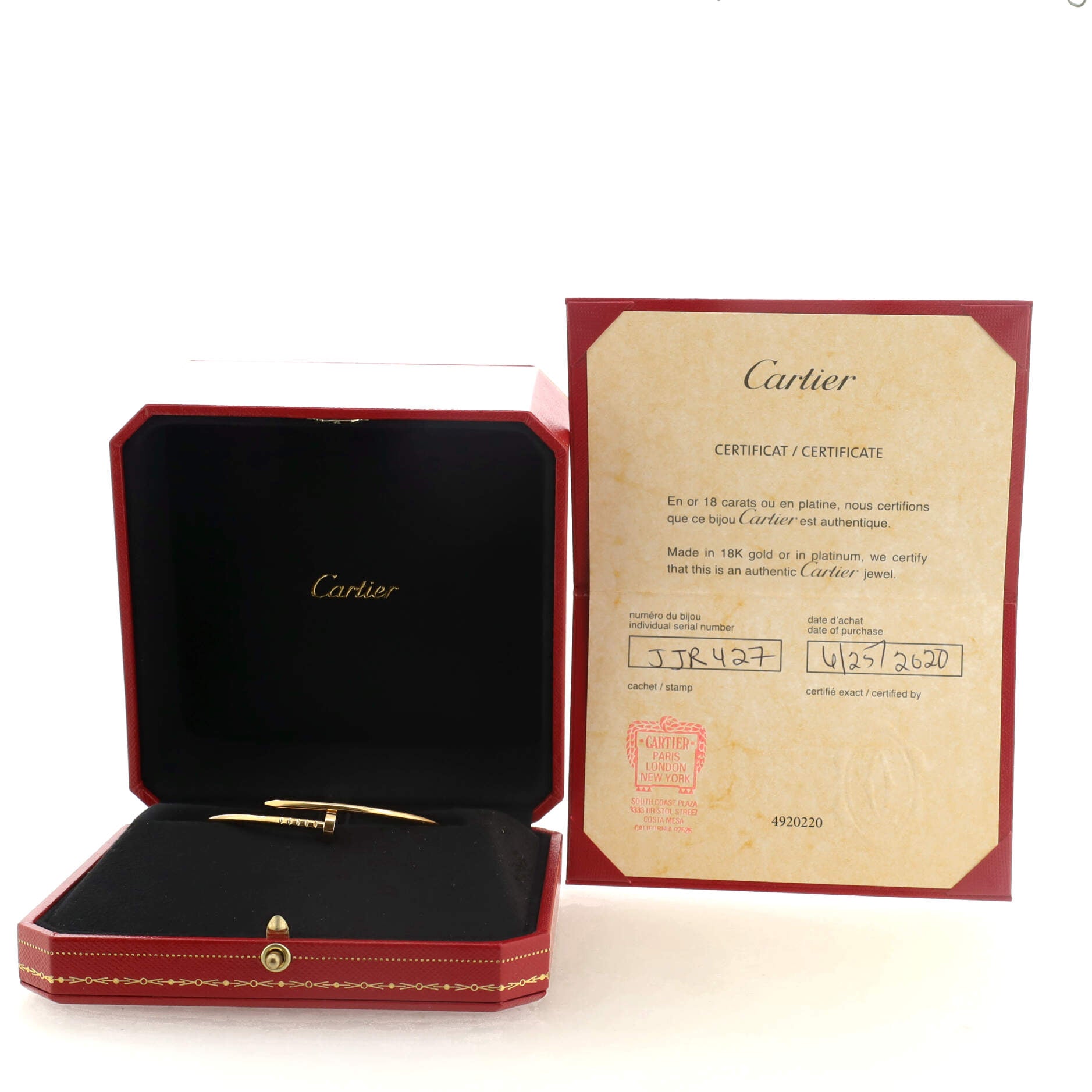 Juste un Clou Bracelet 18K Yellow Gold Small