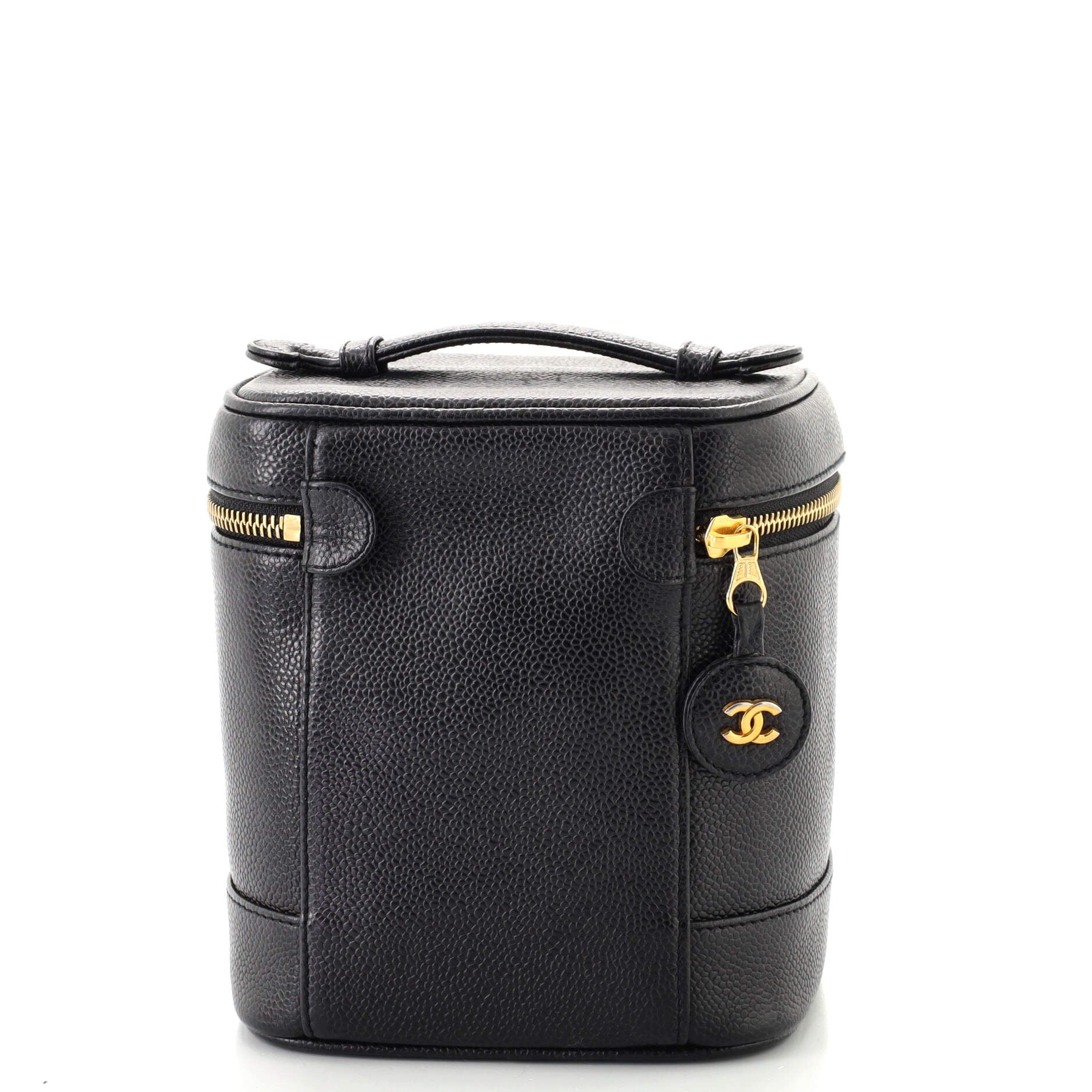Vintage Timeless Cosmetic Case Caviar Tall