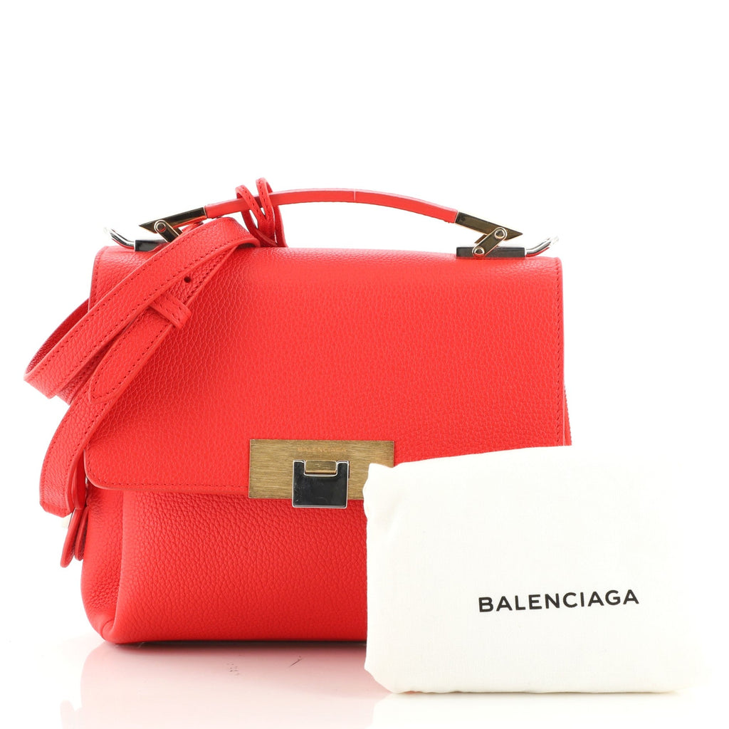 Le Dix Soft Cartable Top Handle Bag Leather Mini