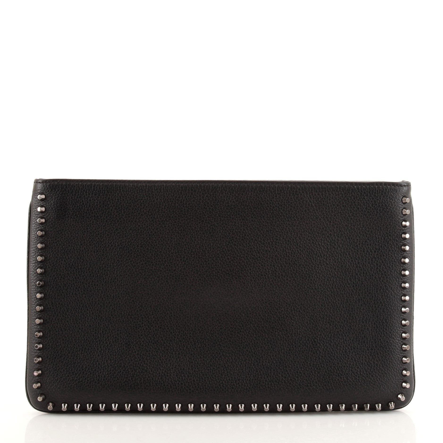 Loubiposh Clutch Spiked Leather