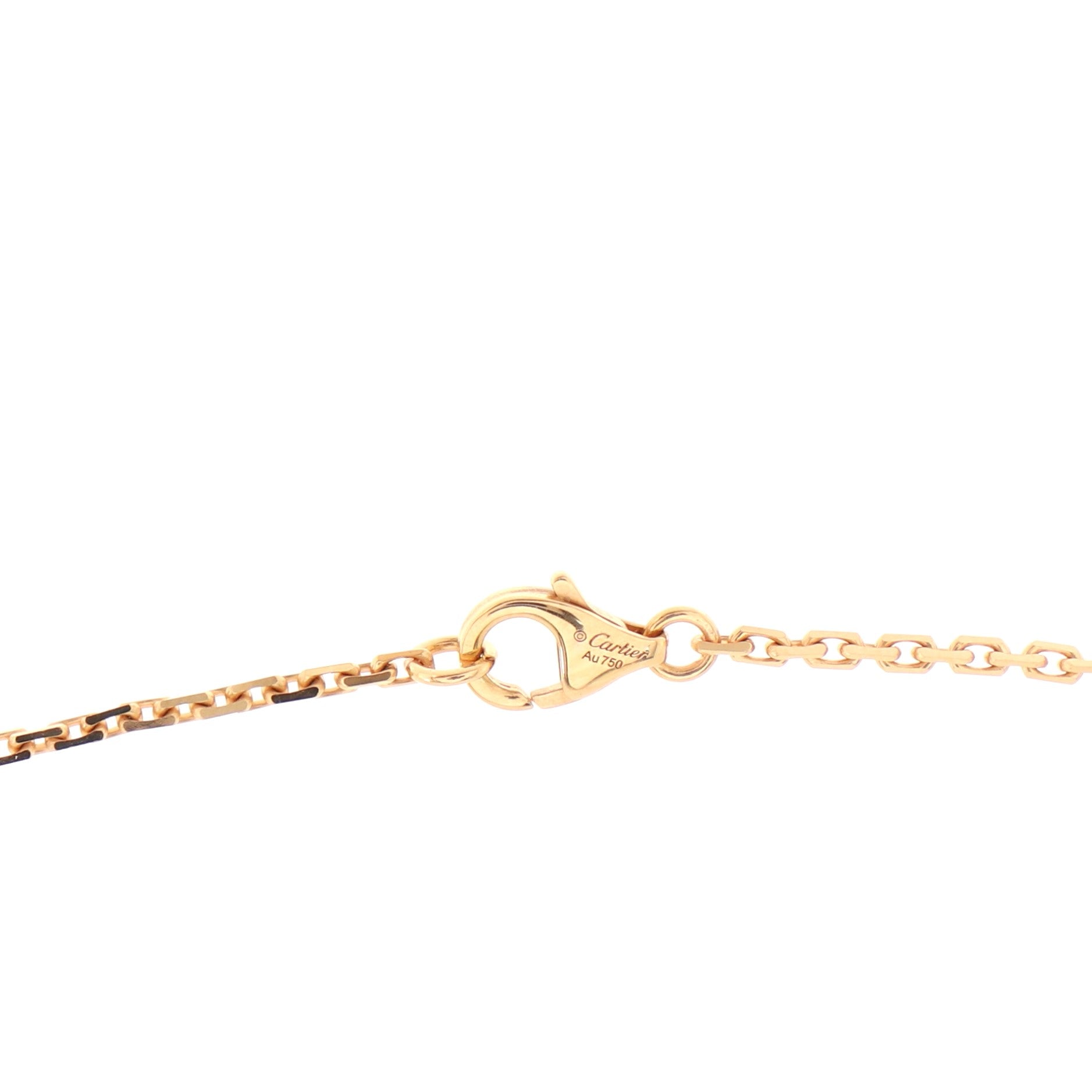 Love Interlocking Necklace 18K Rose Gold with Diamonds