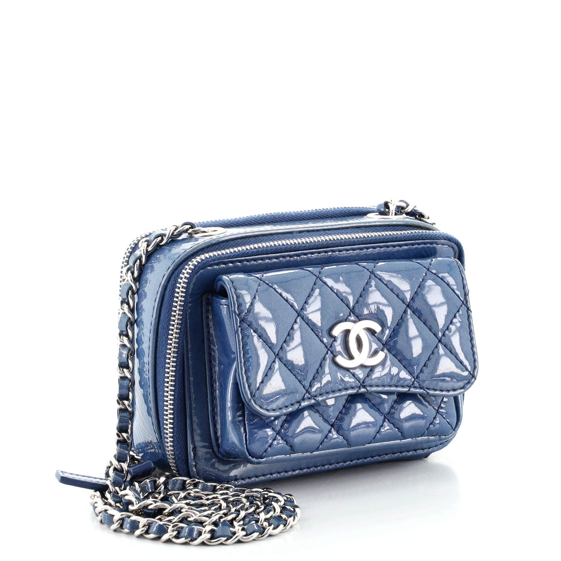 Pocket Box Camera Case Quilted Patent Mini