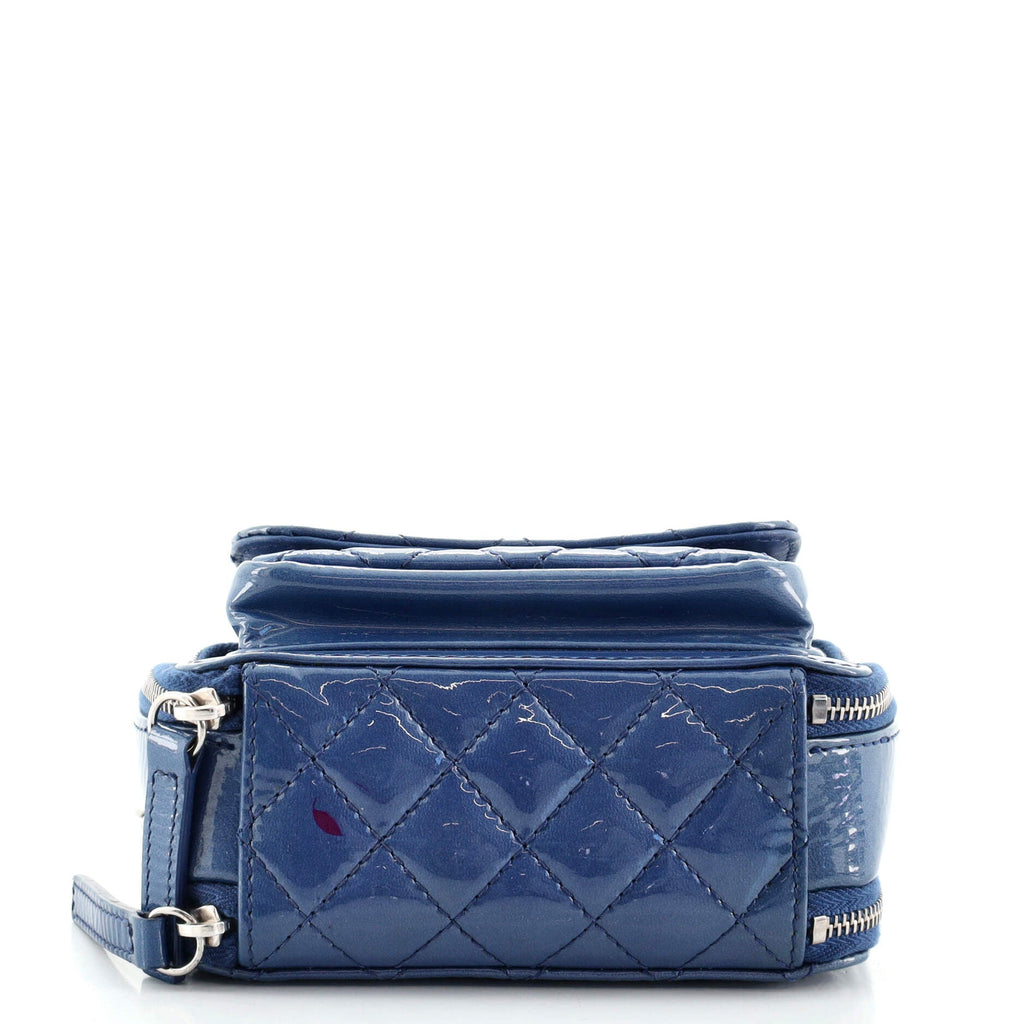 Pocket Box Camera Case Quilted Patent Mini