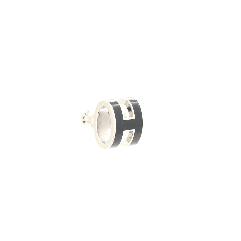 Pop H Stud Earrings Metal and Enamel Mini