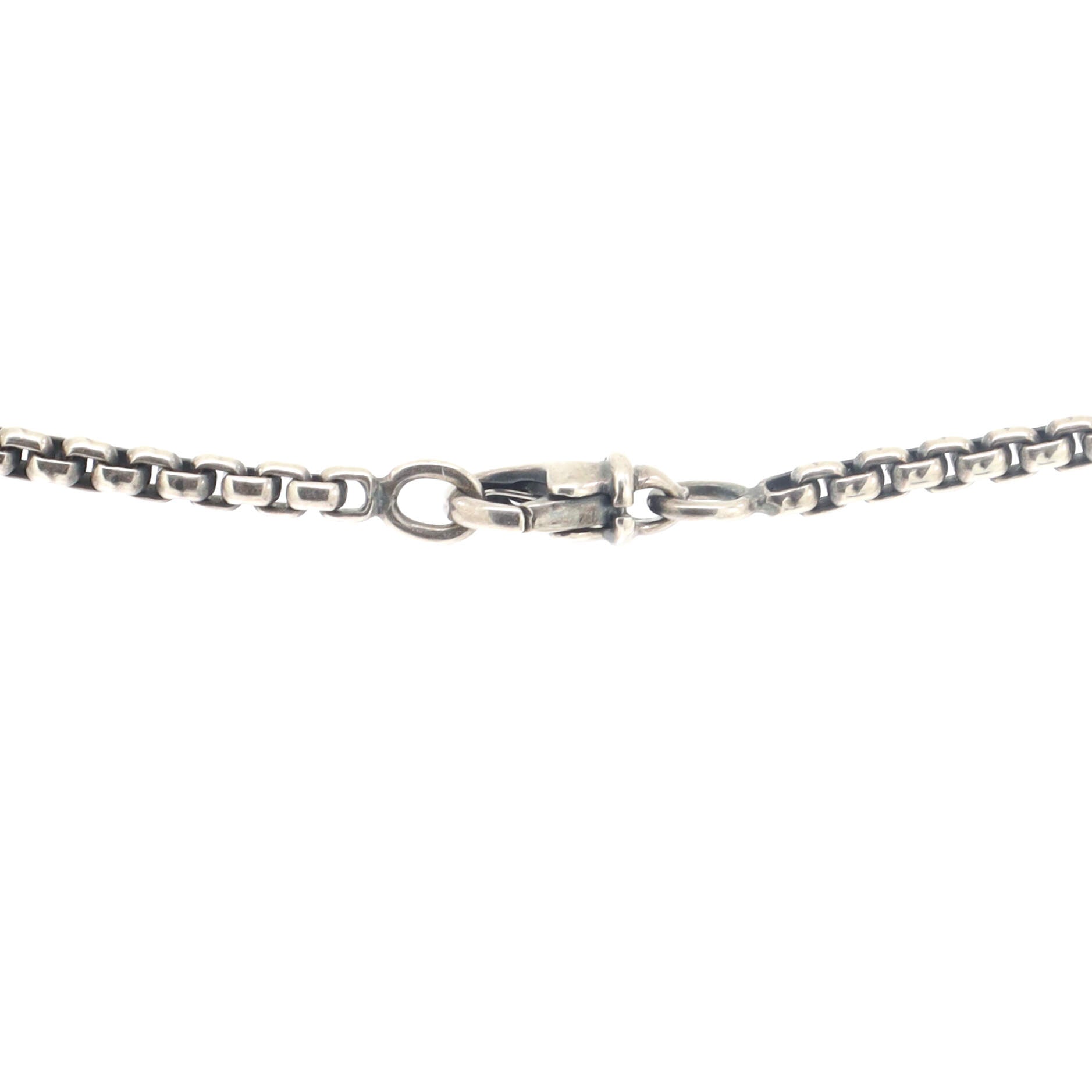 Cookie Pendant Necklace Sterling Silver with 14K Yellow Gold and Iolite 12mm