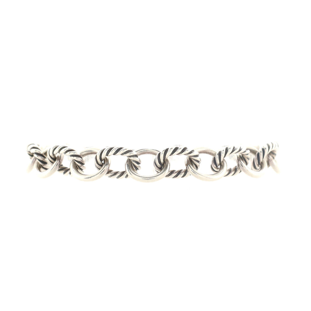 Oval Link Bracelet Sterling Silver Medium