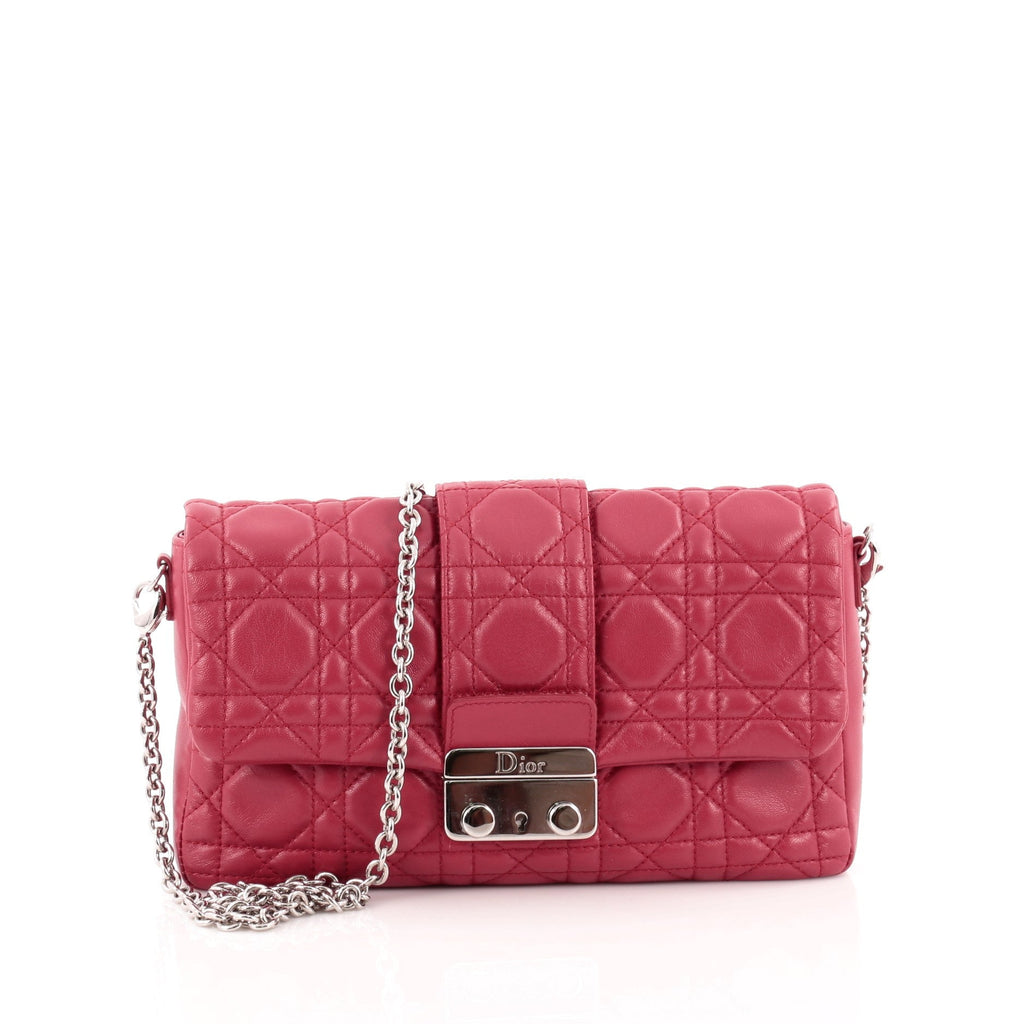 New Lock Pouch Cannage Quilt Lambskin Mini