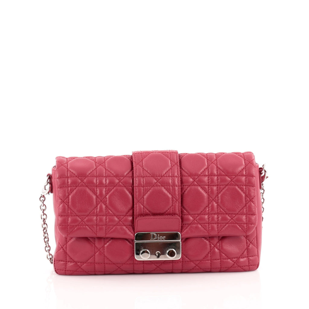 New Lock Pouch Cannage Quilt Lambskin Mini