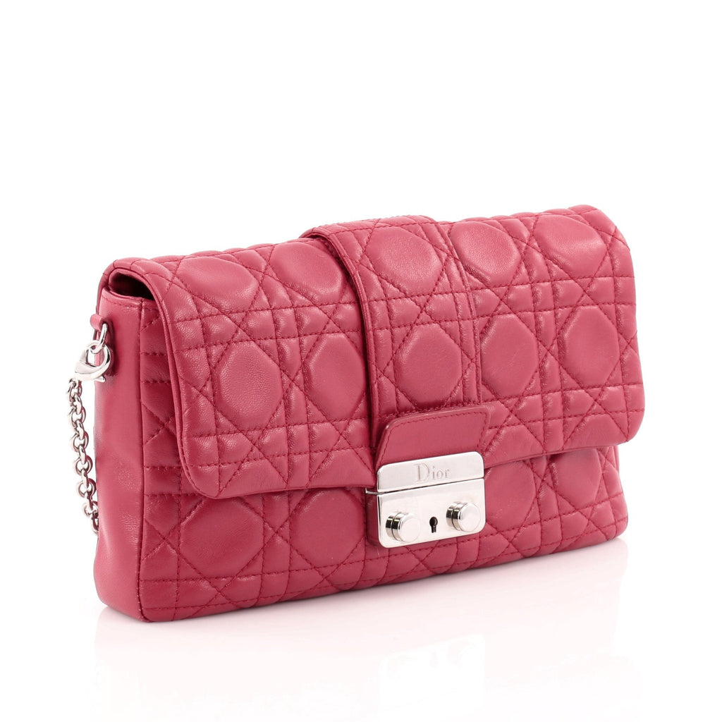 New Lock Pouch Cannage Quilt Lambskin Mini