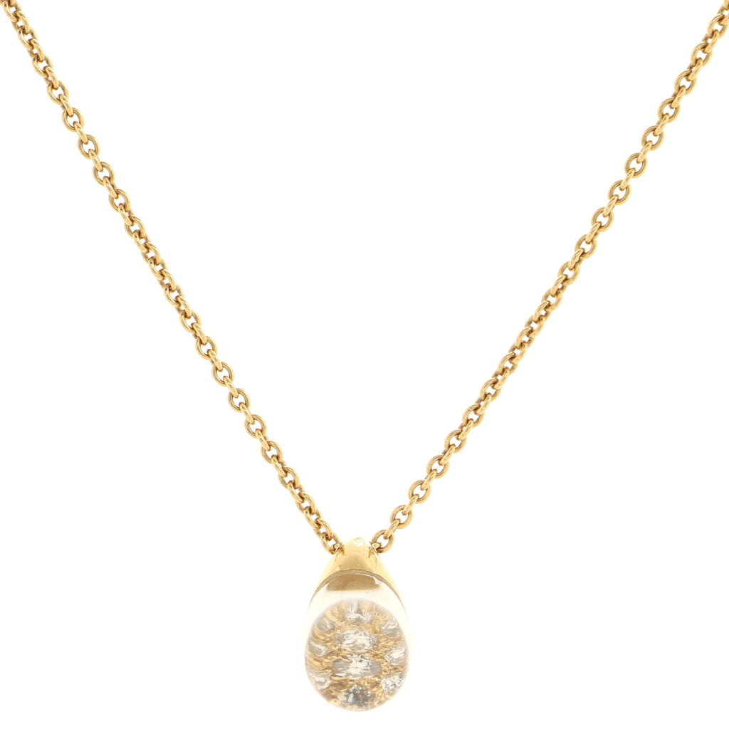 Mist Pendant Necklace 18K Yellow Gold with Diamonds