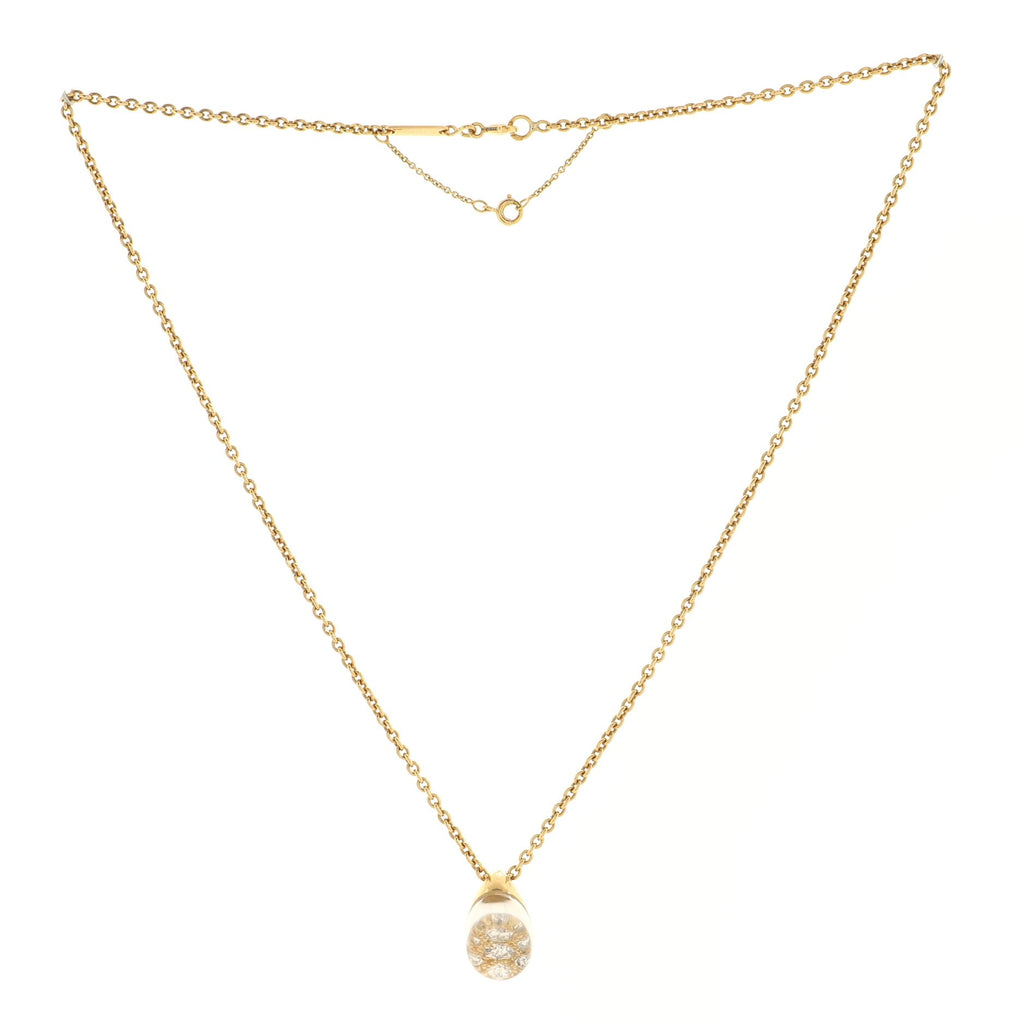 Mist Pendant Necklace 18K Yellow Gold with Diamonds