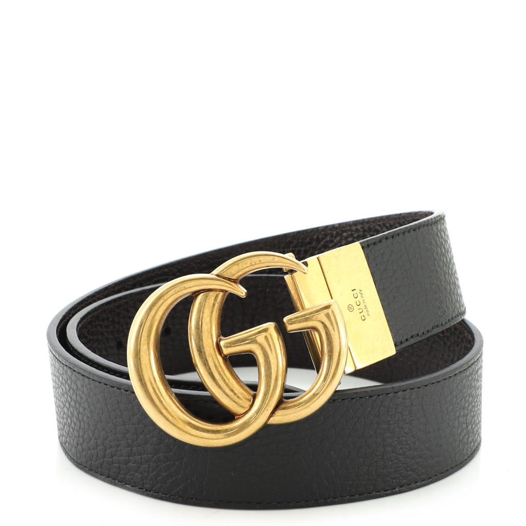 GG Marmont Reversible Belt Leather Wide 80