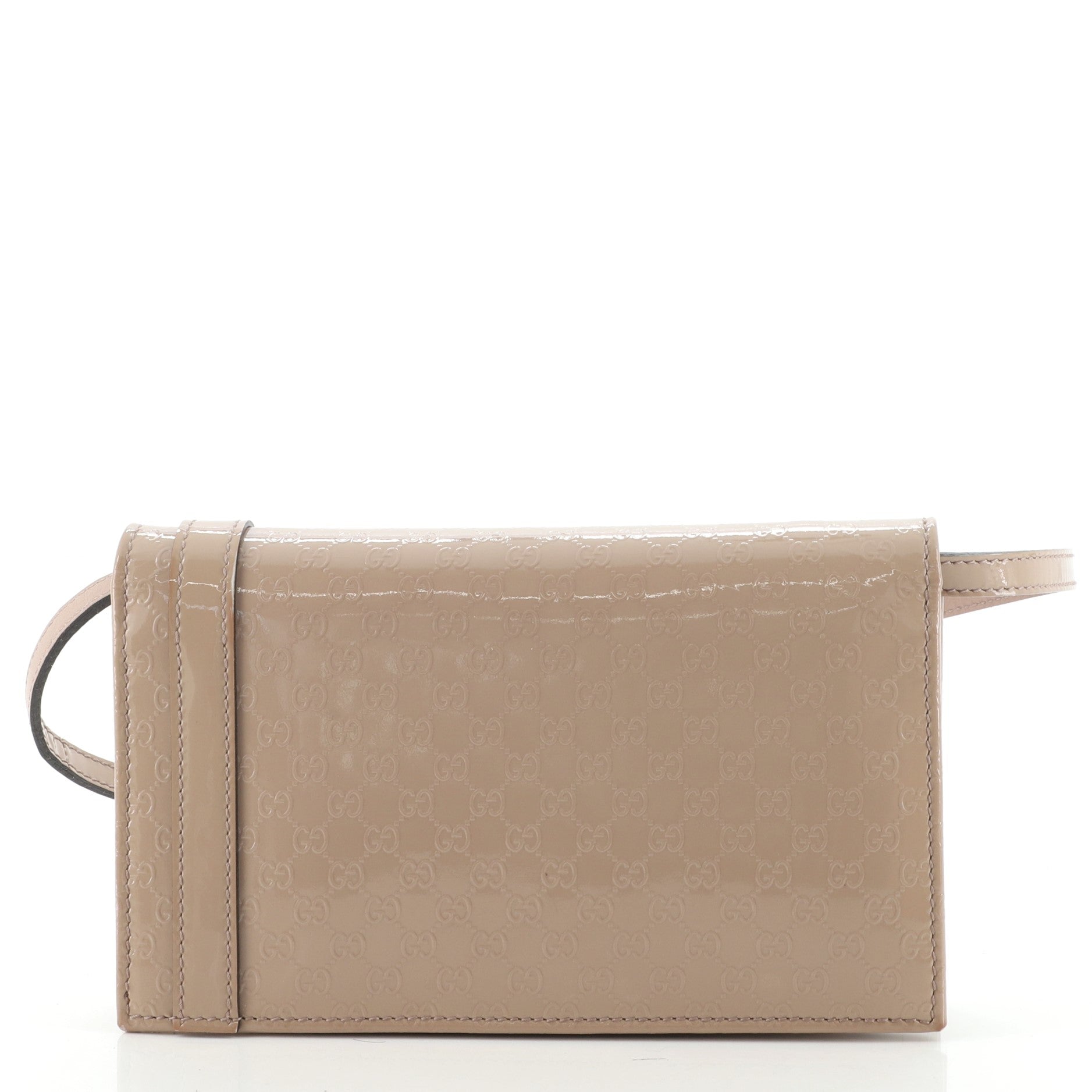Nice Wallet on Strap Microguccissima Patent Mini