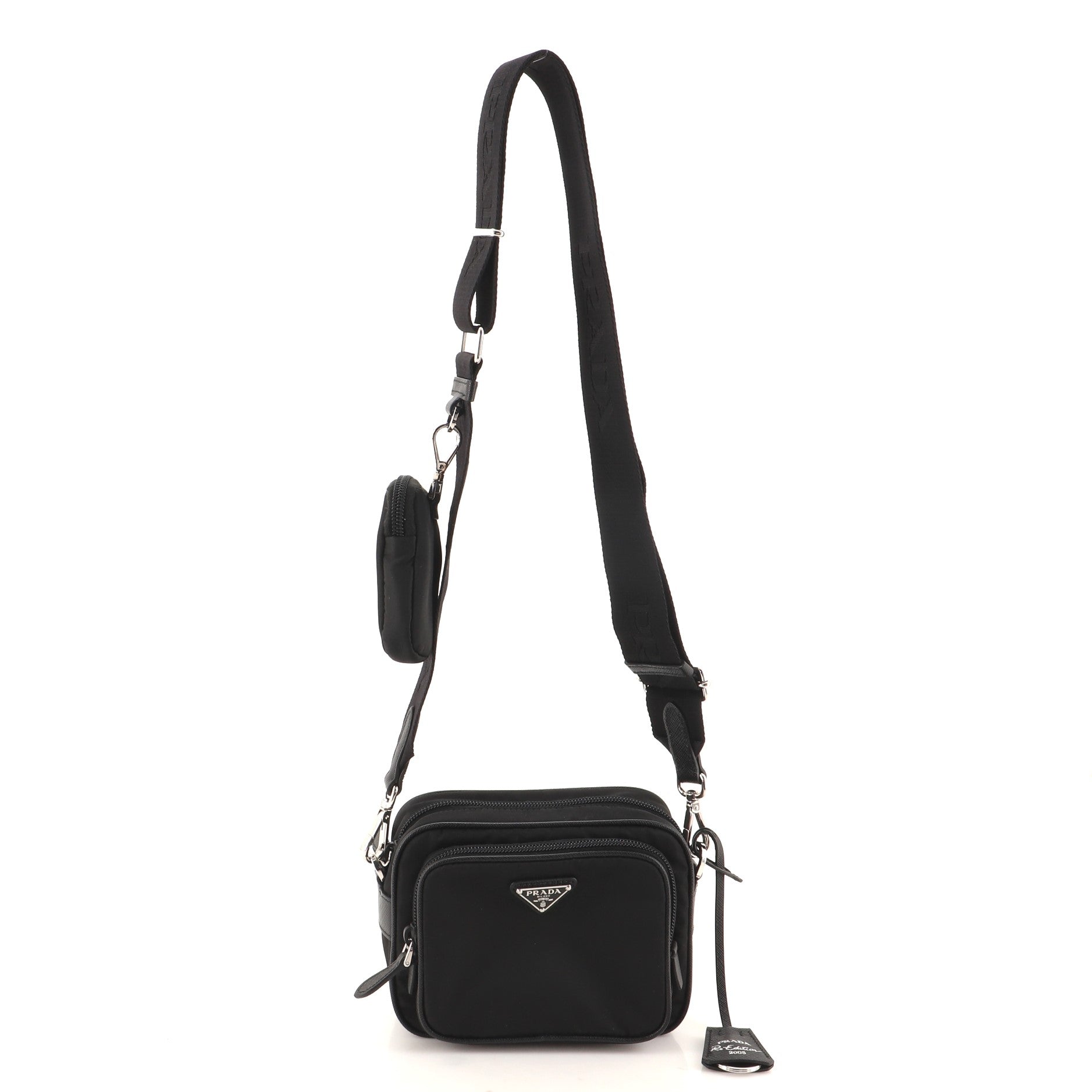 Re-Edition 2005 Camera Bag Tessuto with Saffiano Leather Mini
