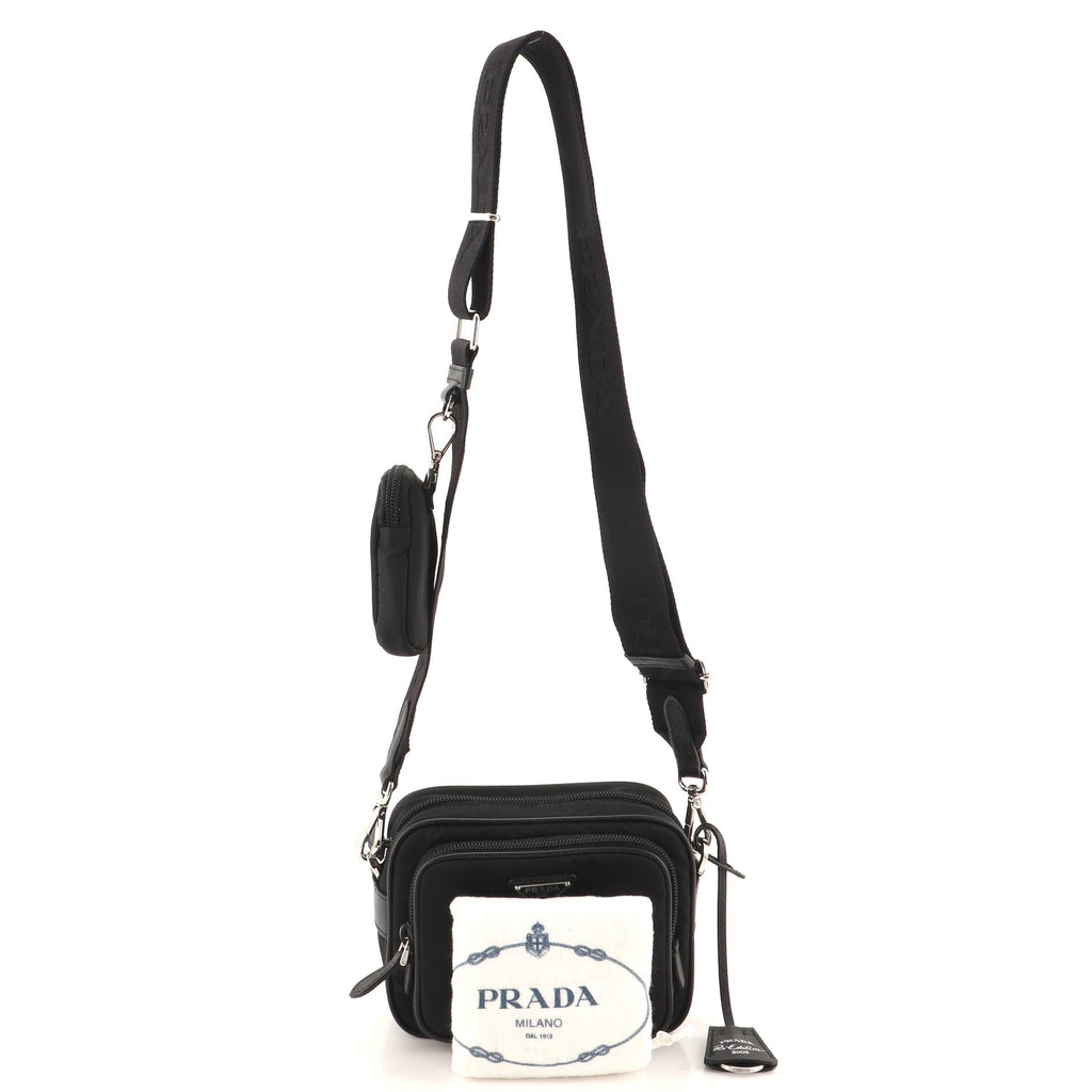 Re-Edition 2005 Camera Bag Tessuto with Saffiano Leather Mini