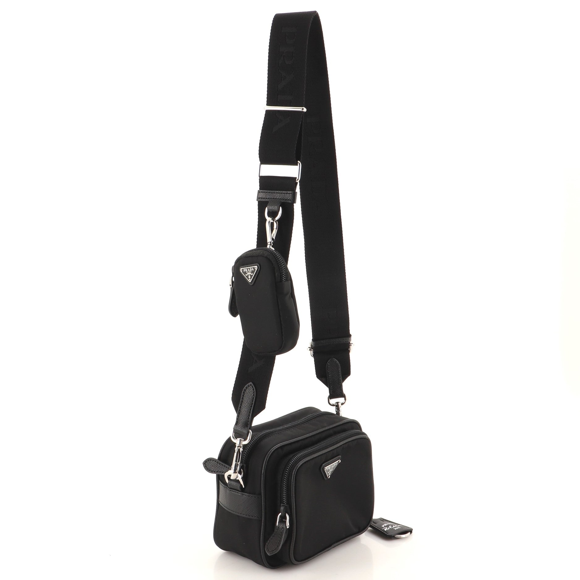Re-Edition 2005 Camera Bag Tessuto with Saffiano Leather Mini