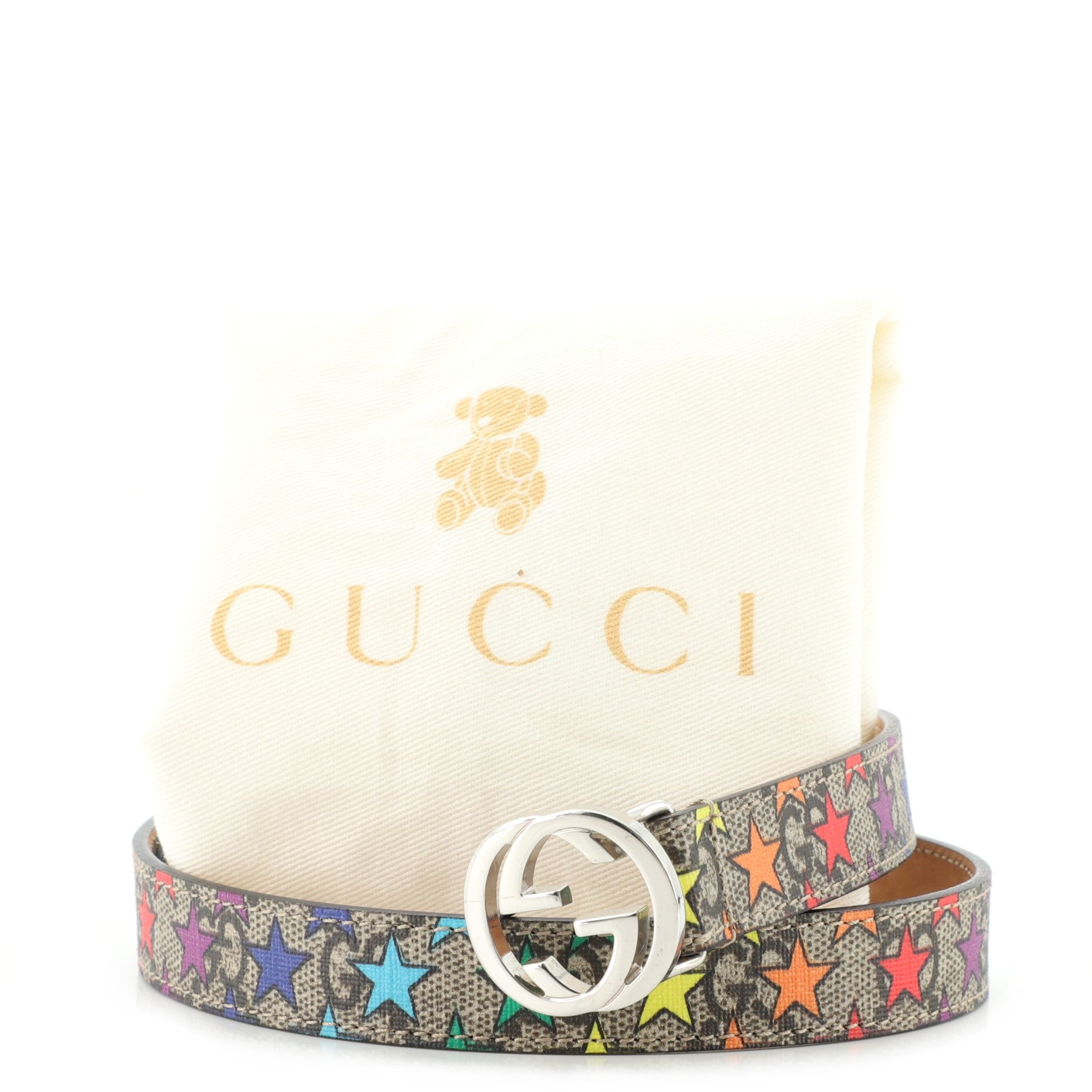 Interlocking G Belt Printed GG Coated Canvas Thin 65