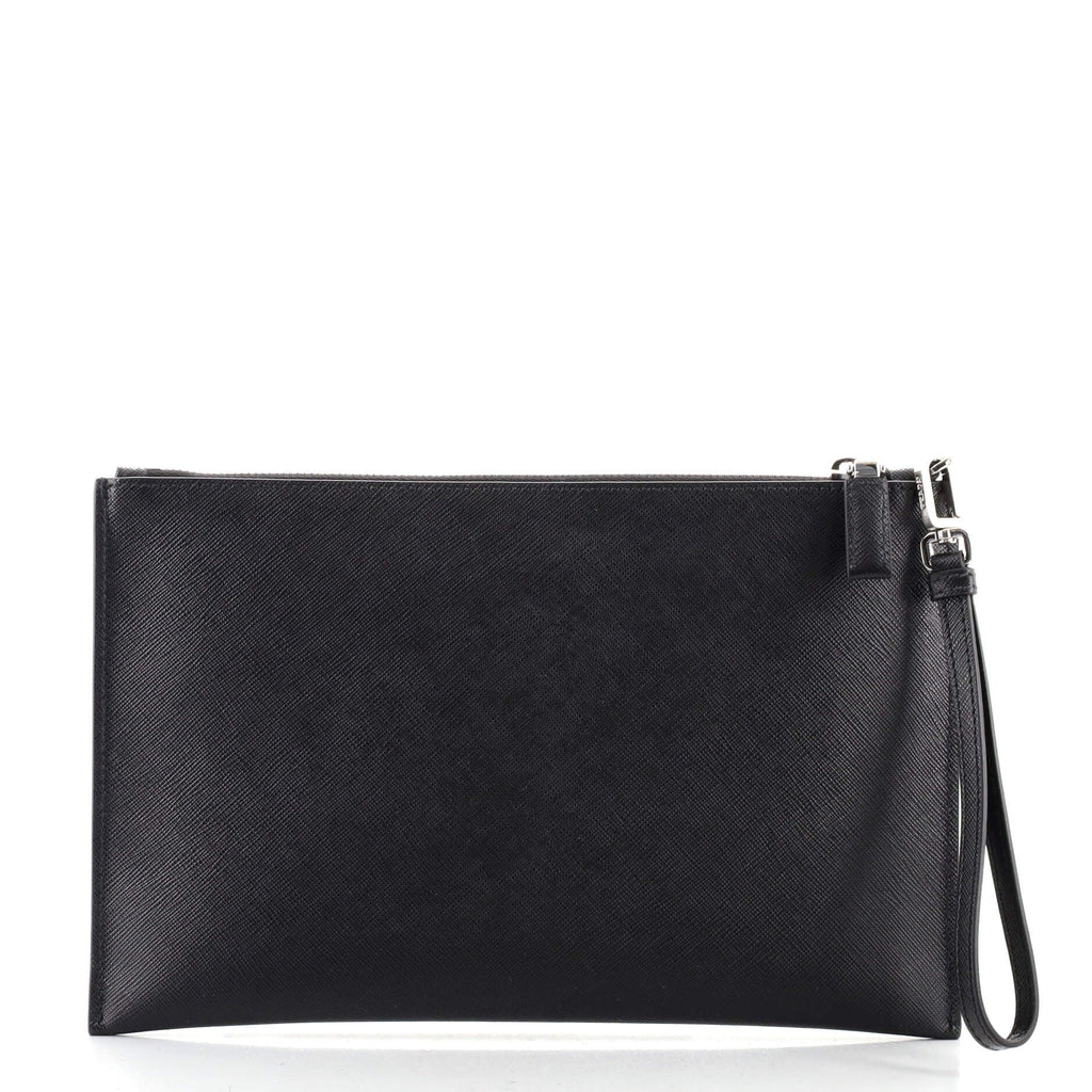 Wristlet Clutch Saffiano Leather Medium