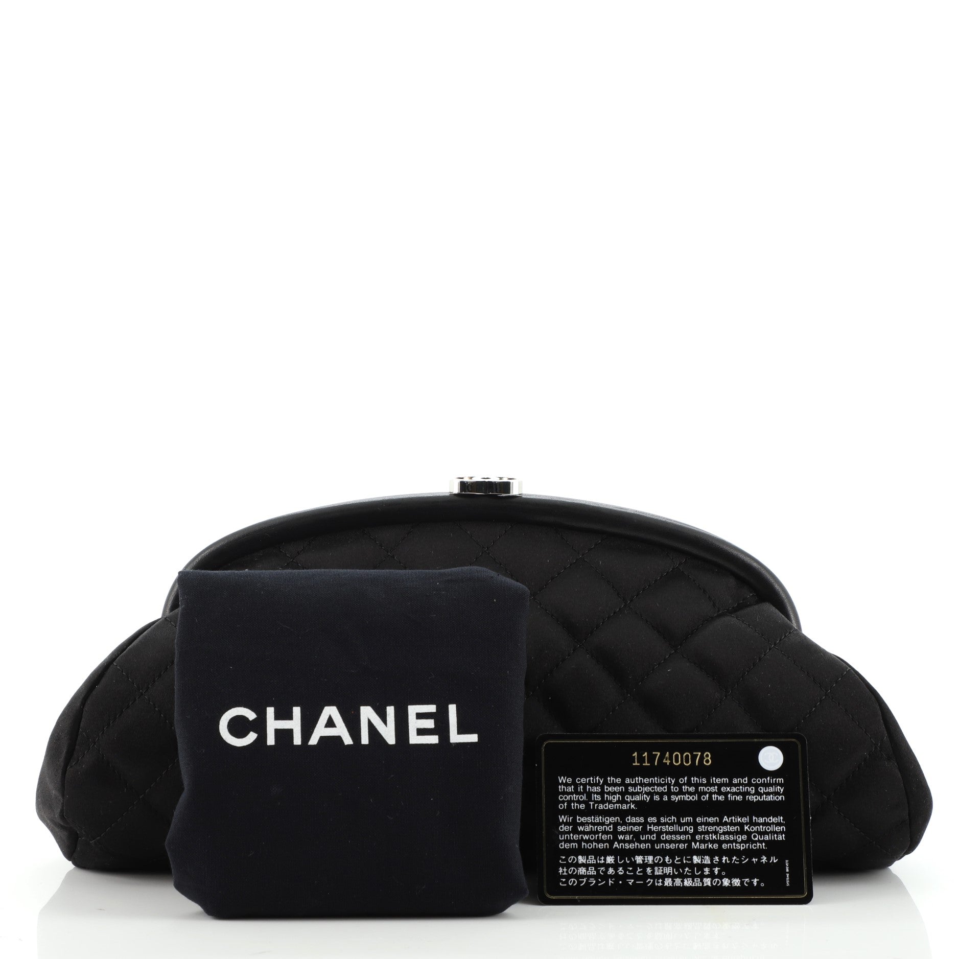 Timeless Clutch Quilted Satin