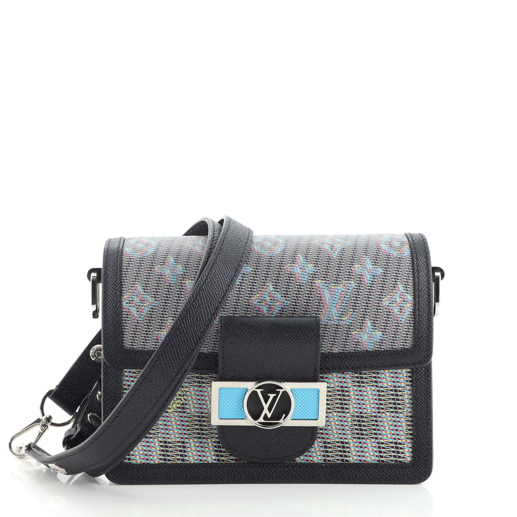 Dauphine Shoulder Bag Damier Monogram LV Pop Canvas Mini