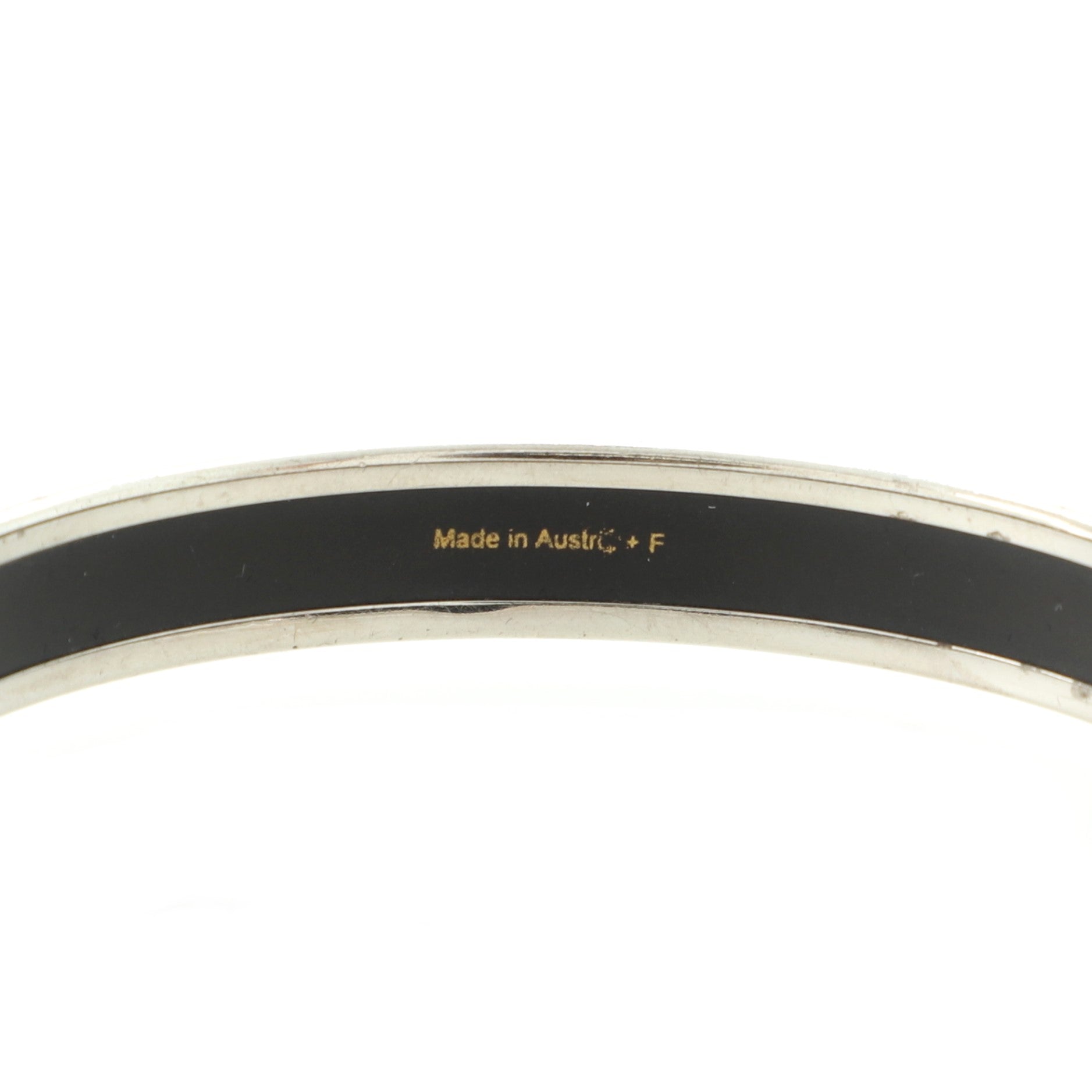 Caleche Bangle Bracelet Enamel Narrow