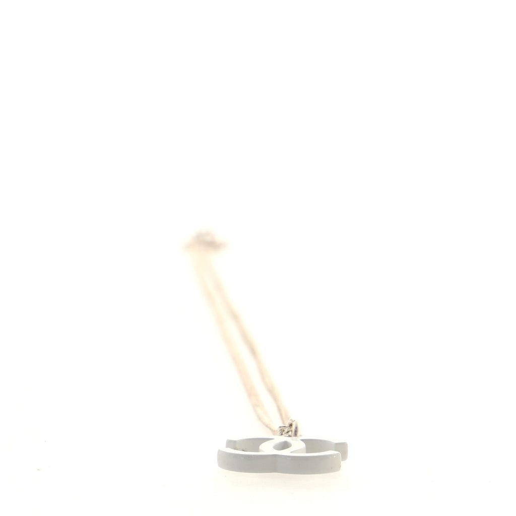 CC Pendant Necklace Metal with Enamel