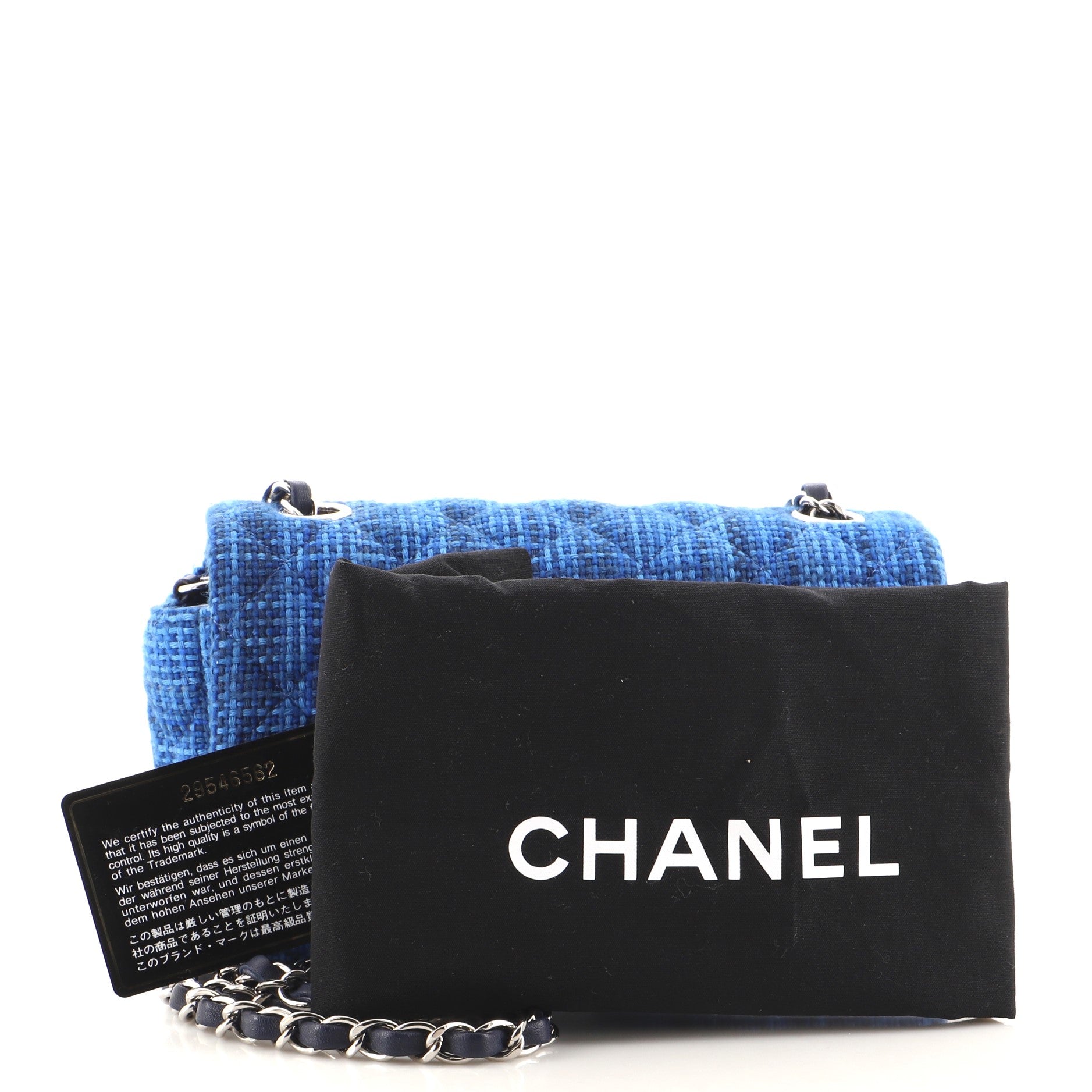 Classic Single Flap Bag Quilted Tweed Mini