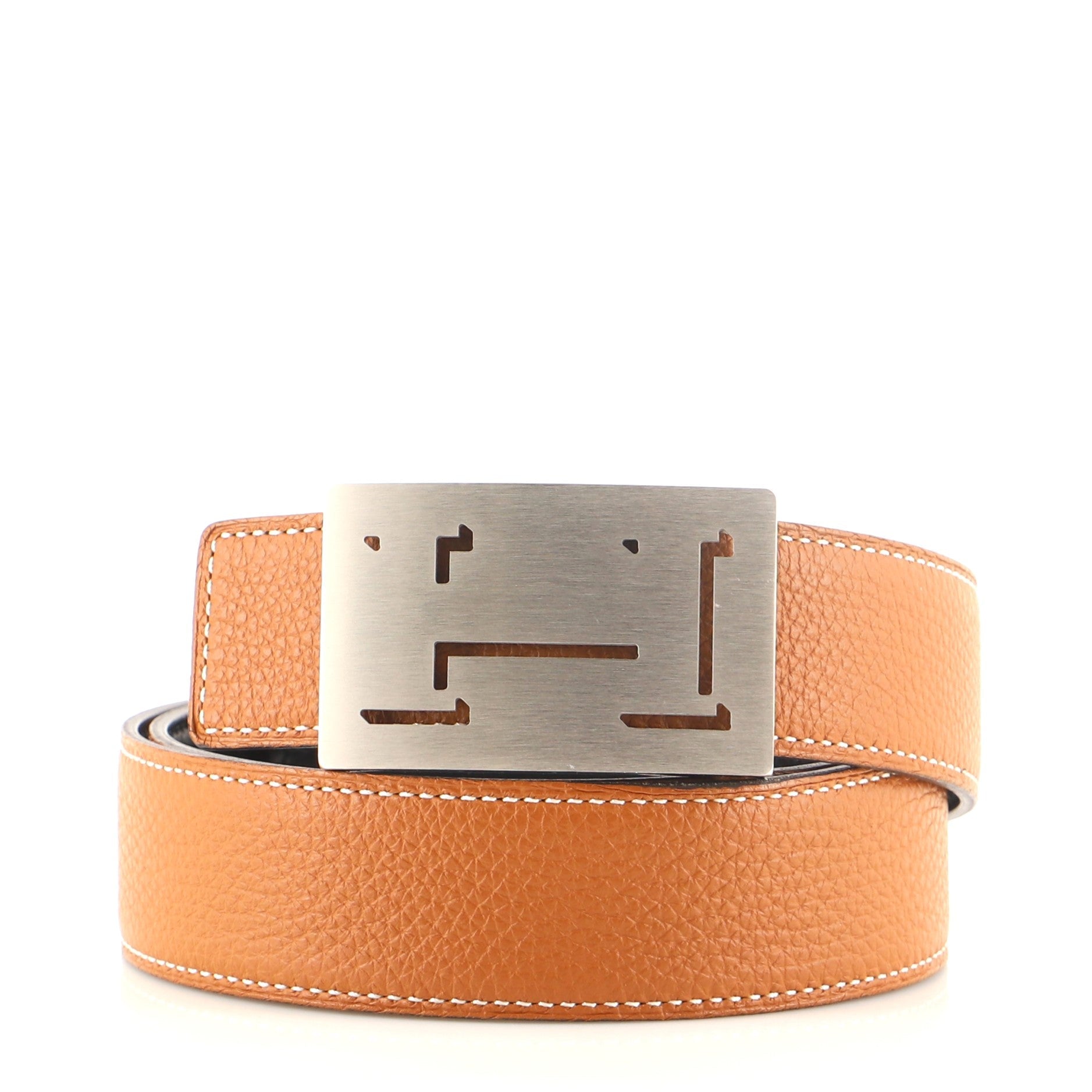 Lucky H Belt Leather Medium 80