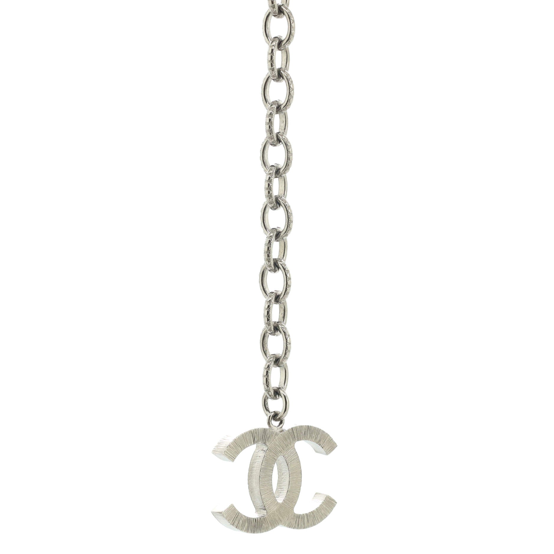 CC Multi Strand Graduated Necklace Faux Pearls