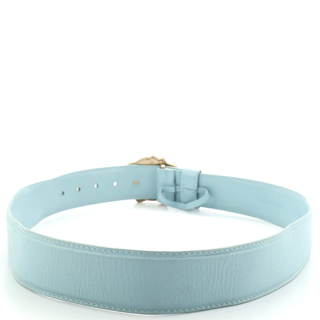 Medusa Buckle Belt Leather Wide 85