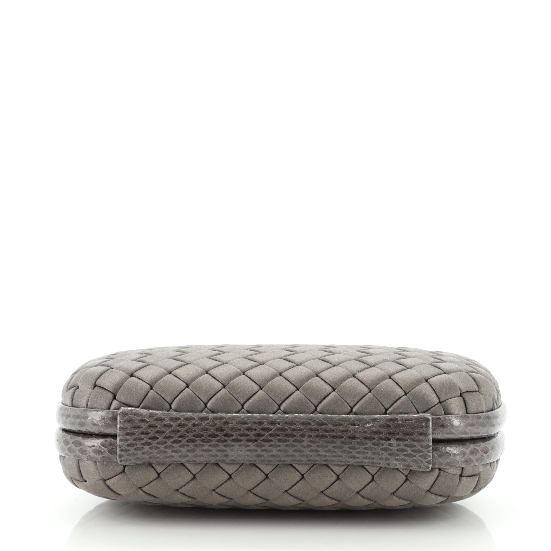 Box Knot Clutch Intrecciato Satin Small