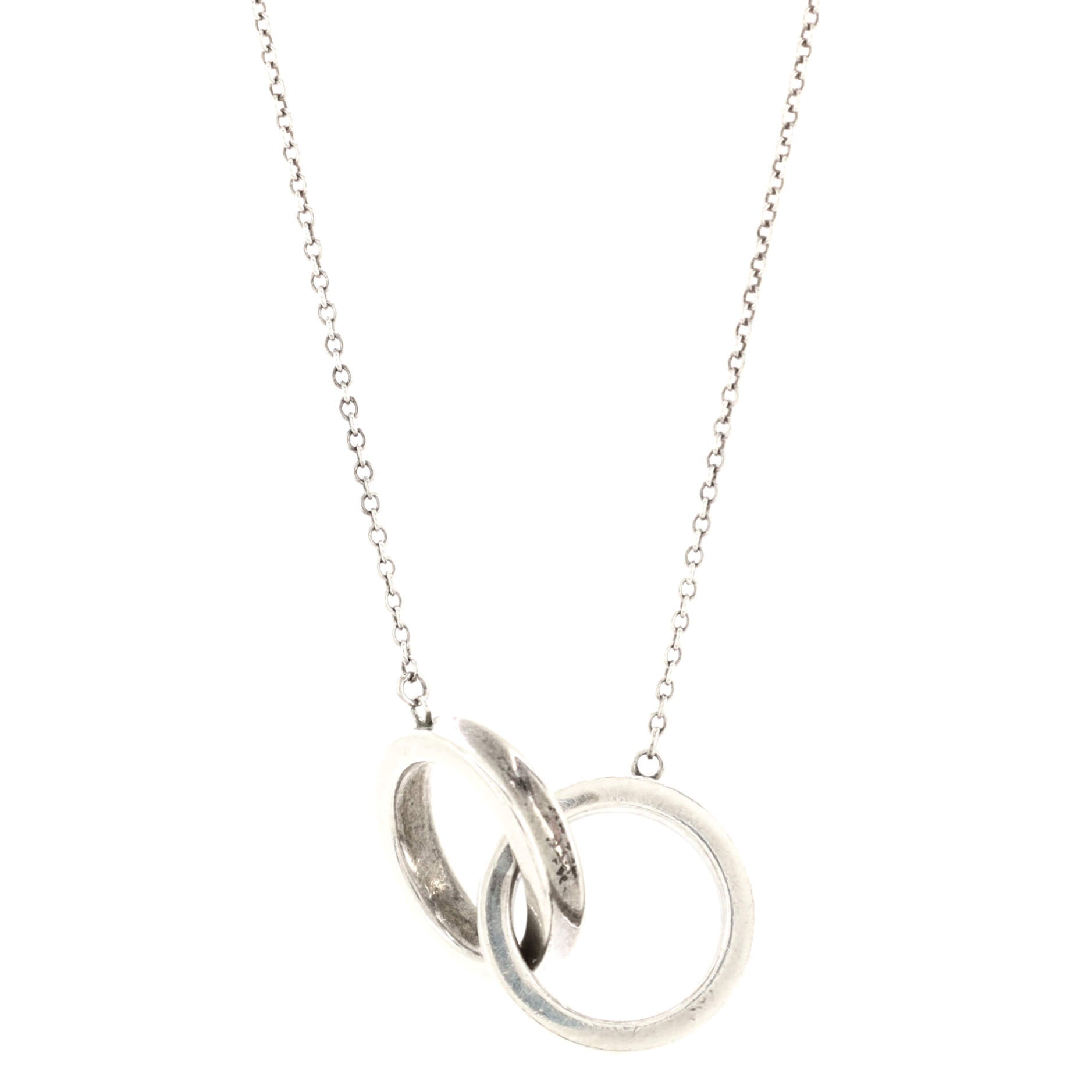 1837 Interlocking Circles Pendant Necklace Sterling Silver Small