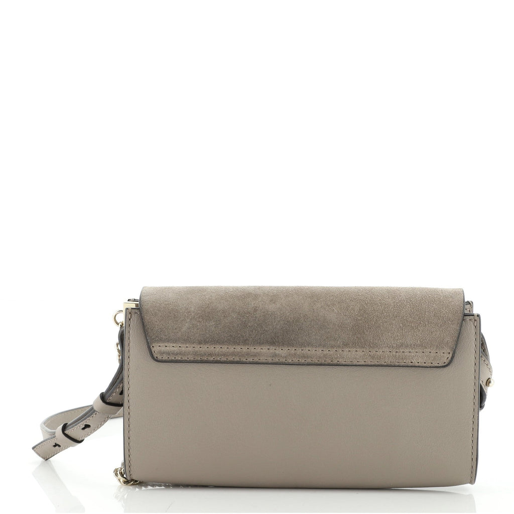 Faye Shoulder Bag Leather and Suede Mini