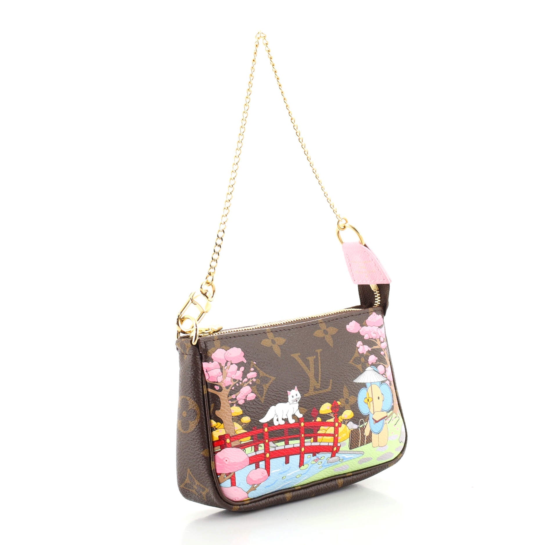 Pochette Accessoires Limited Edition Vivienne Xmas Monogram Canvas Mini