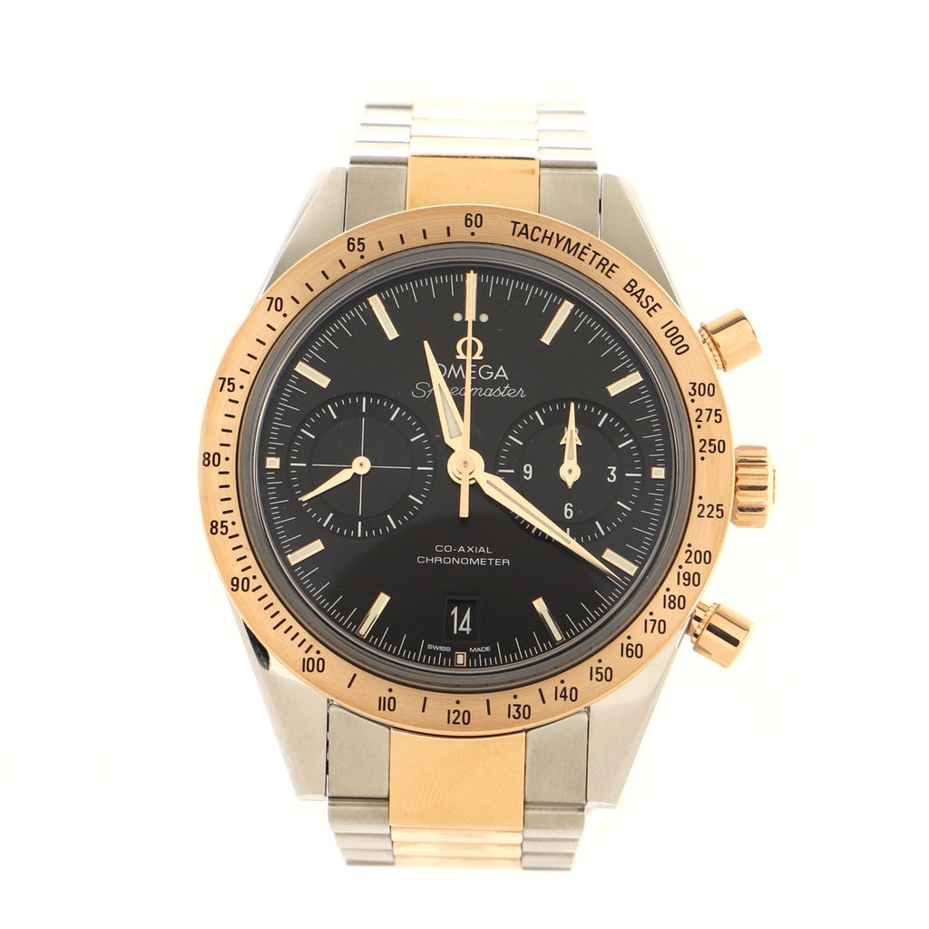 Speedmaster '57 Co-Axial Chronometer Chronograph Automatic Watch Stainless Steel and Rose Gold 41