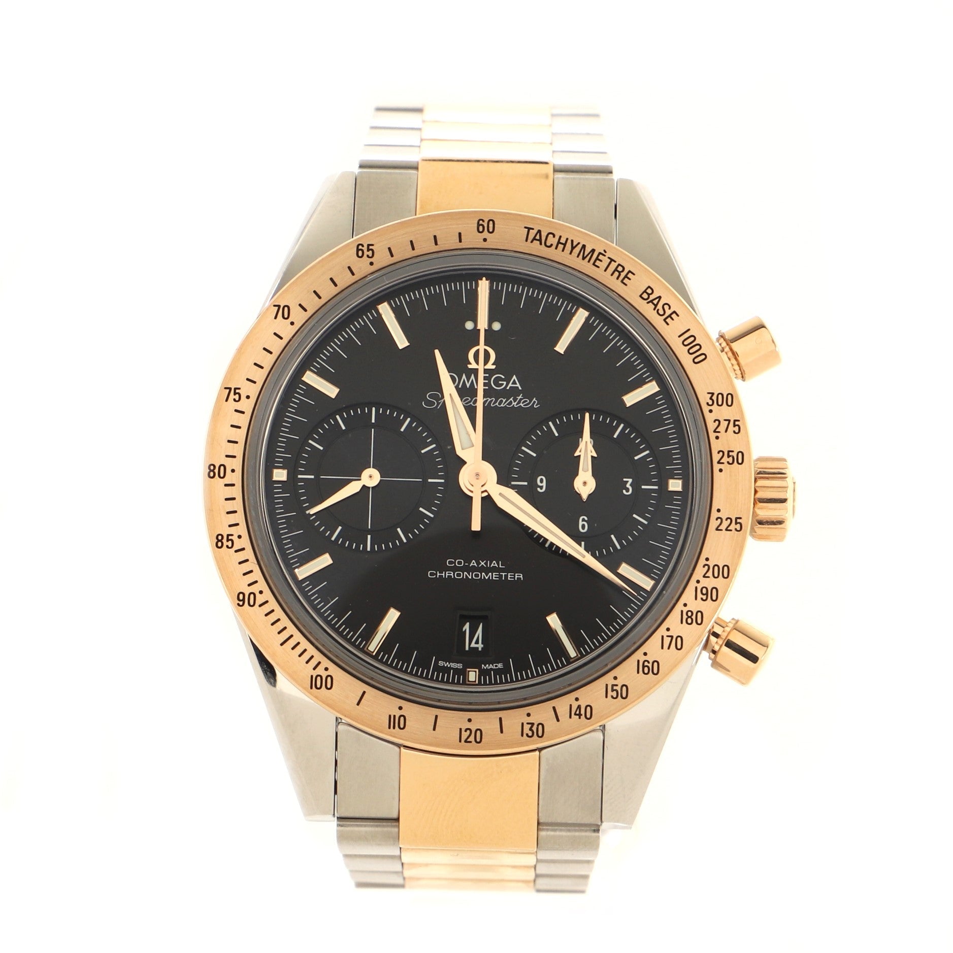 Speedmaster '57 Co-Axial Chronometer Chronograph Automatic Watch Stainless Steel and Rose Gold 41