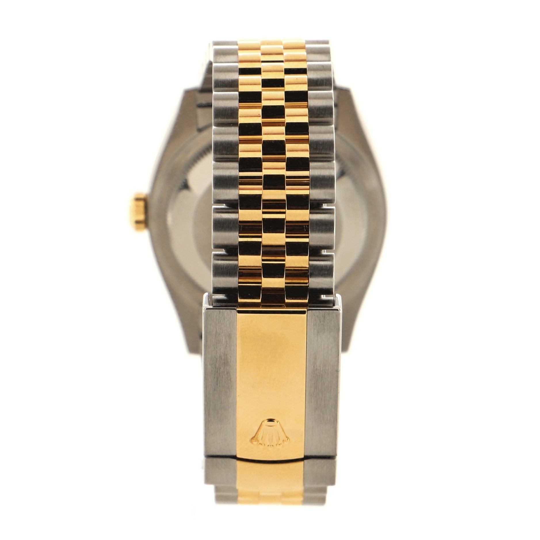 Oyster Perpetual Datejust Automatic Watch Stainless Steel and Yellow Gold with Diamond VI and IX Numerals 36