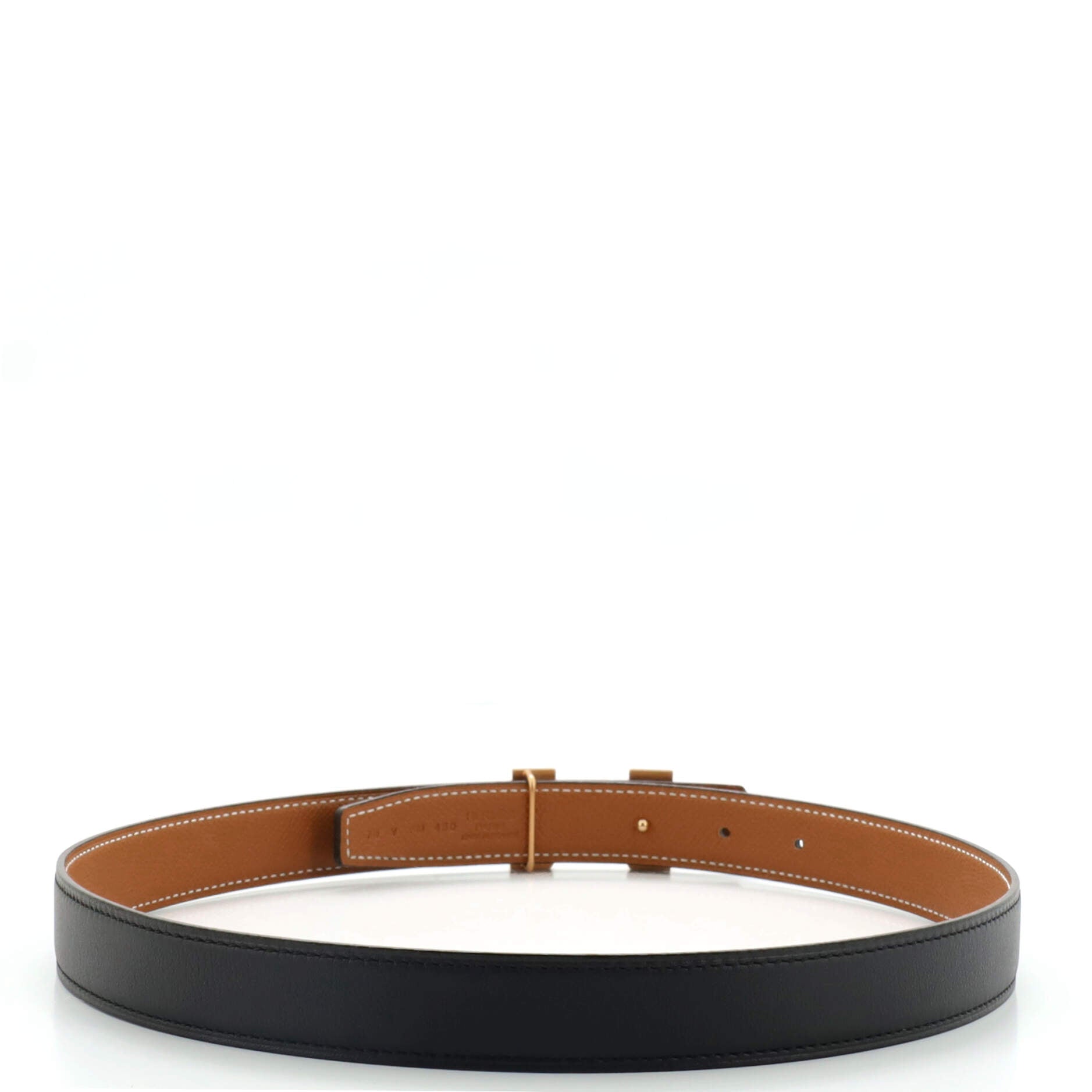 Constance Reversible Belt Leather with Guilloche Hardware Thin 70