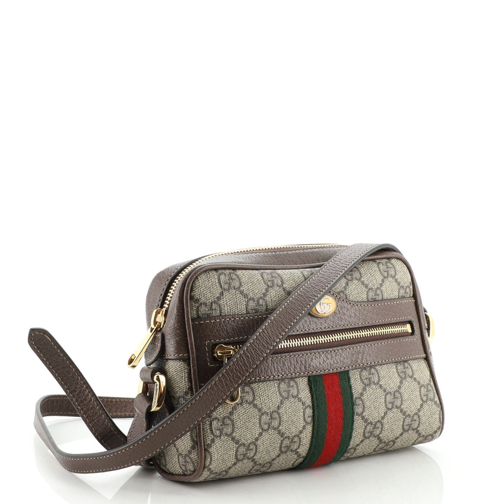 Ophidia Shoulder Bag GG Coated Canvas Mini