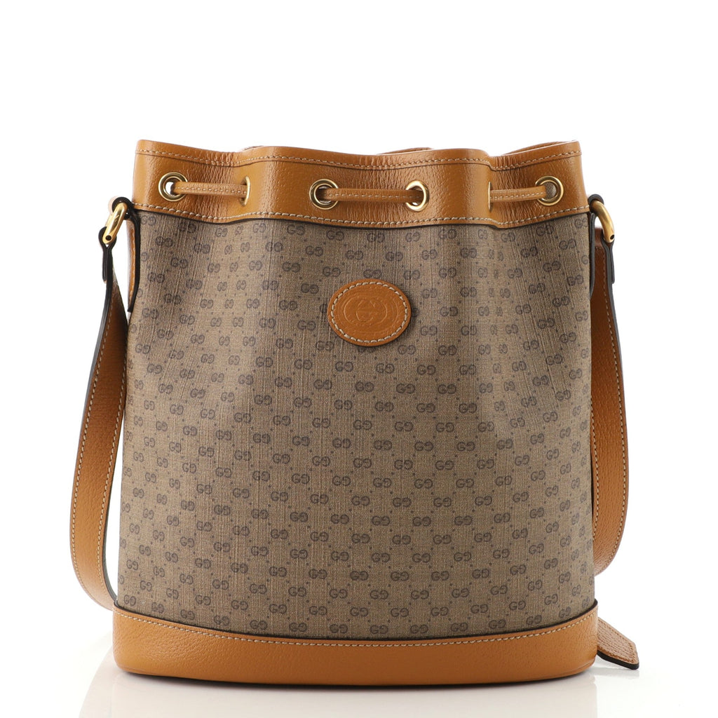 Disney Mickey Mouse Bucket Bag Printed Mini GG Coated Canvas