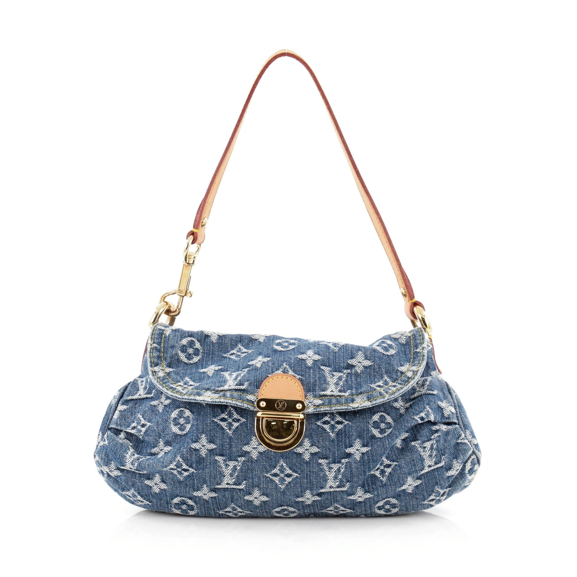 Pleaty Handbag Denim Mini