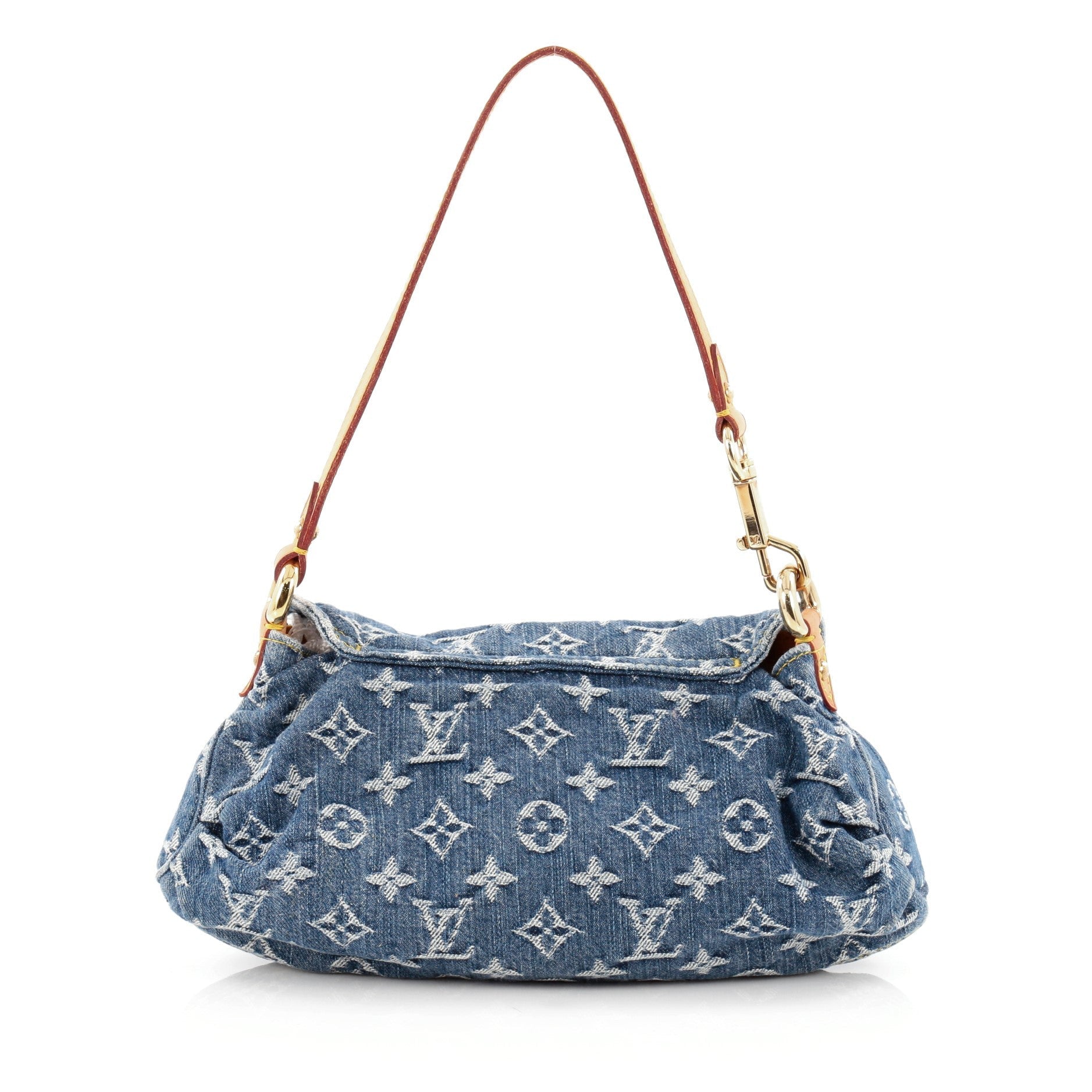 Pleaty Handbag Denim Mini