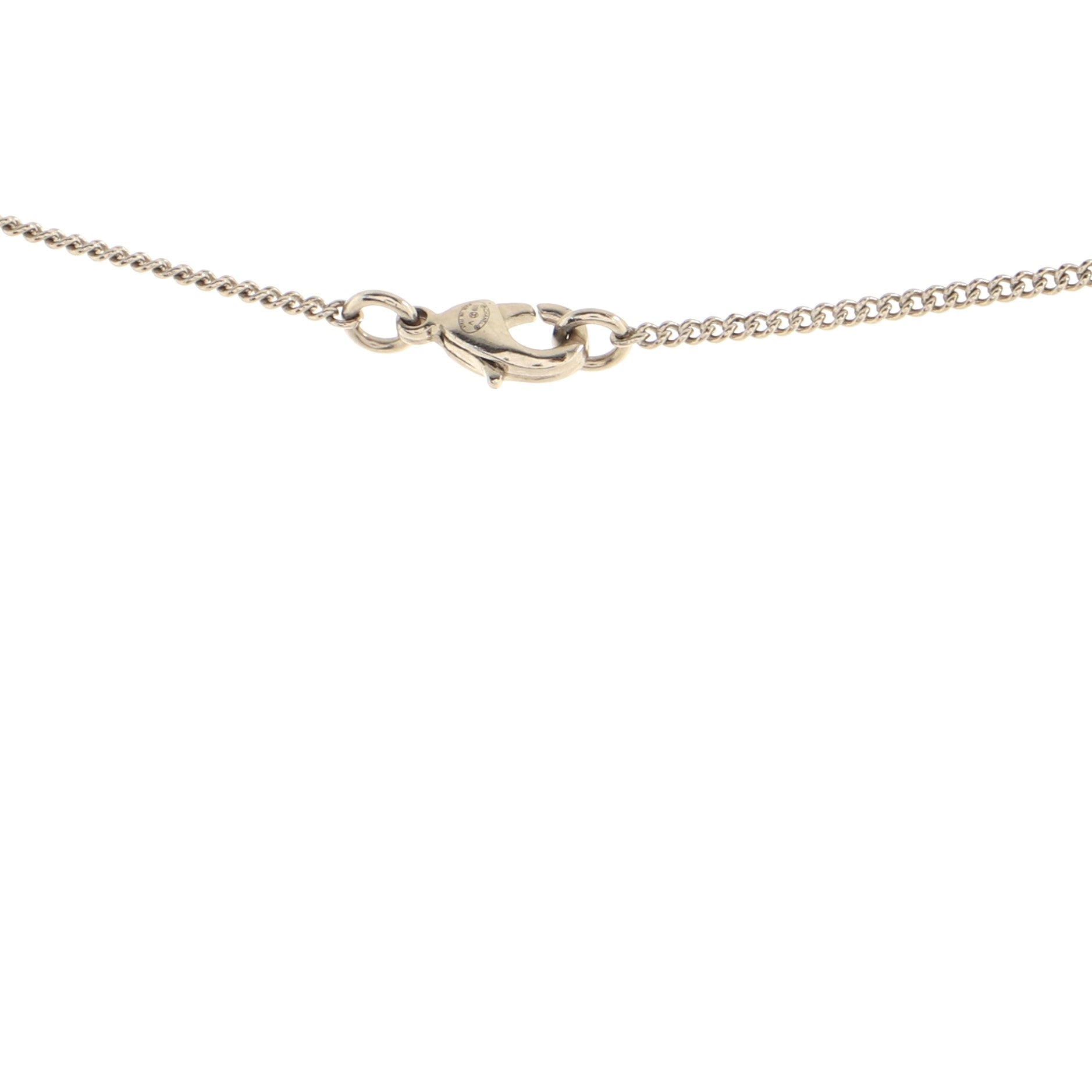 CC Drop Pendant Necklace Metal with Crystals