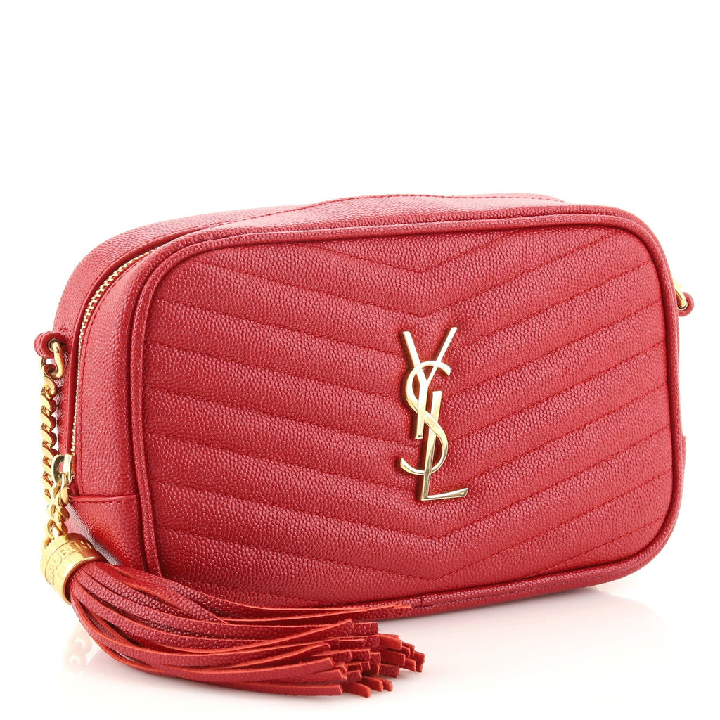 Lou Camera Bag Matelasse Chevron Leather Mini
