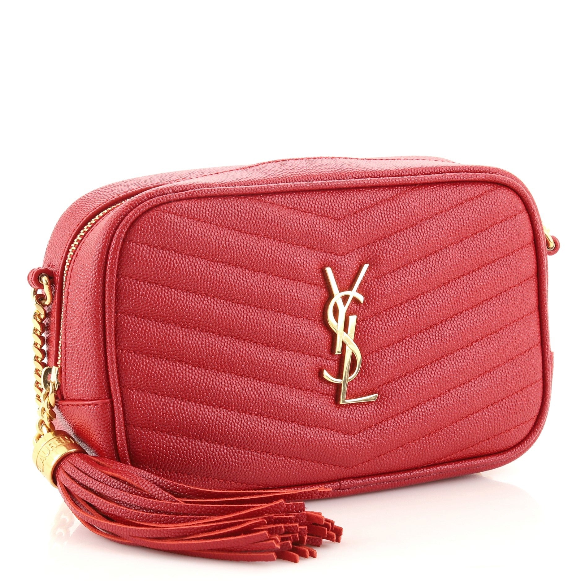 Lou Camera Bag Matelasse Chevron Leather Mini