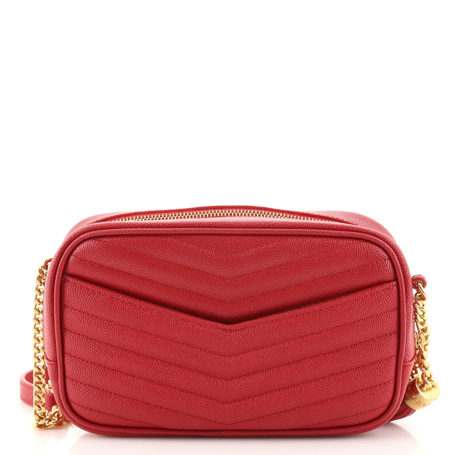 Lou Camera Bag Matelasse Chevron Leather Mini